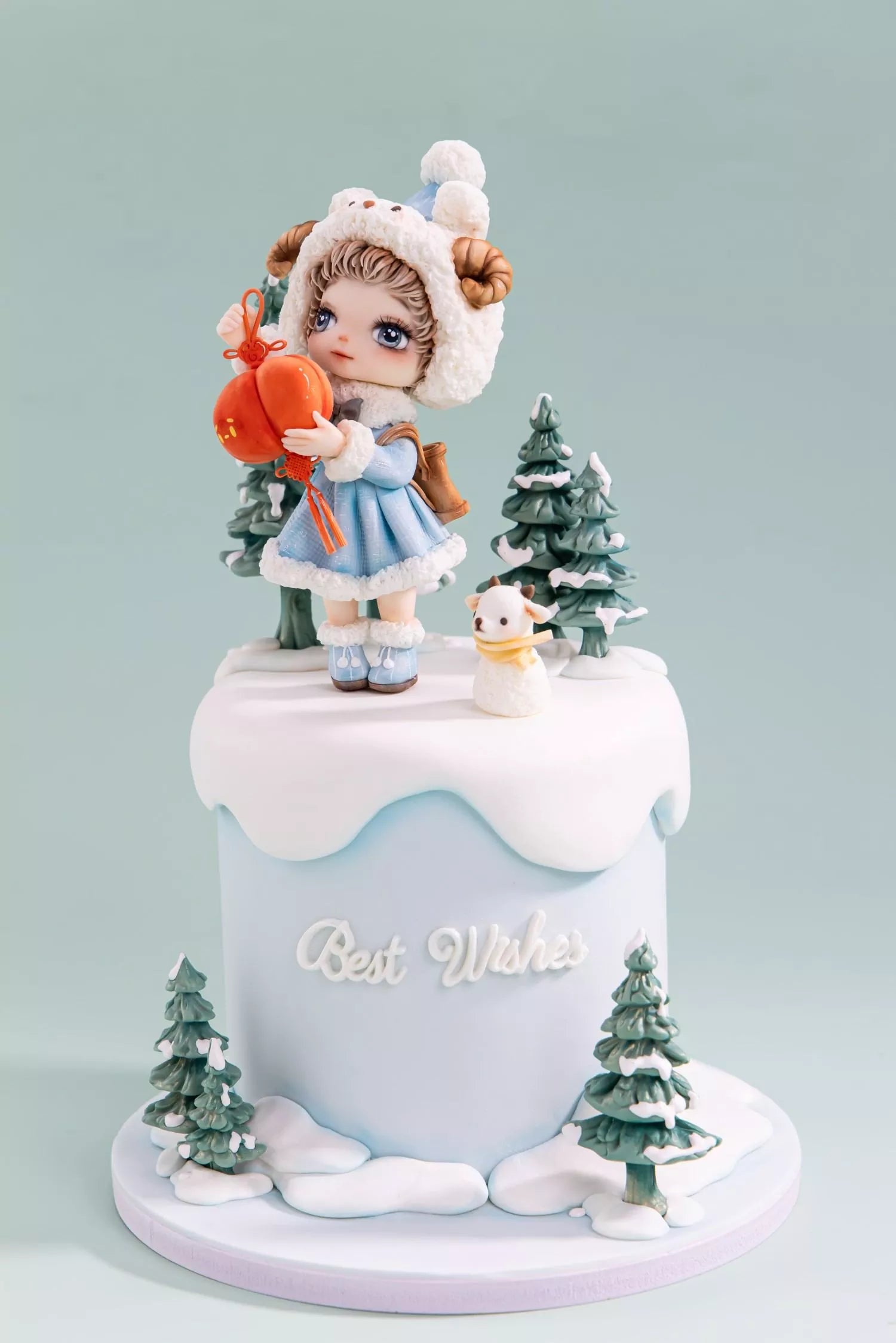 Winter Wish Girl Fondant Figurine Cake Masterclass
