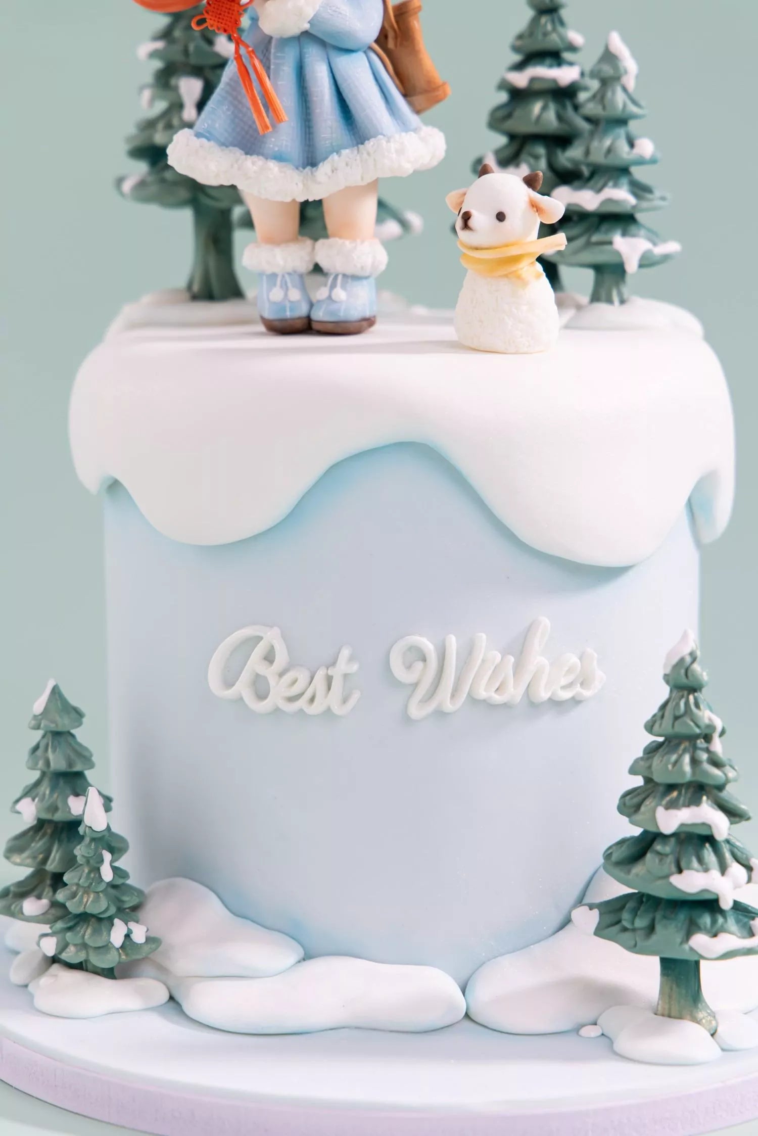Winter Wish Girl Fondant Figurine Cake Masterclass