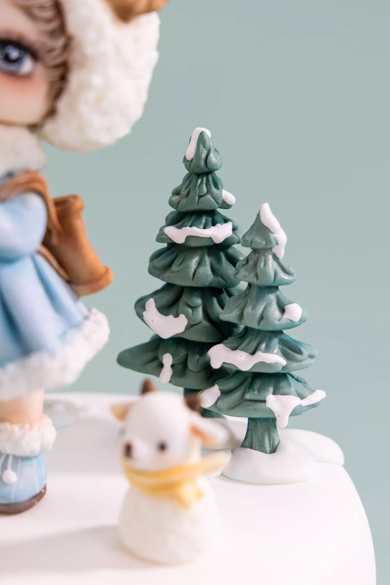Winter Wish Girl Fondant Figurine Cake Masterclass