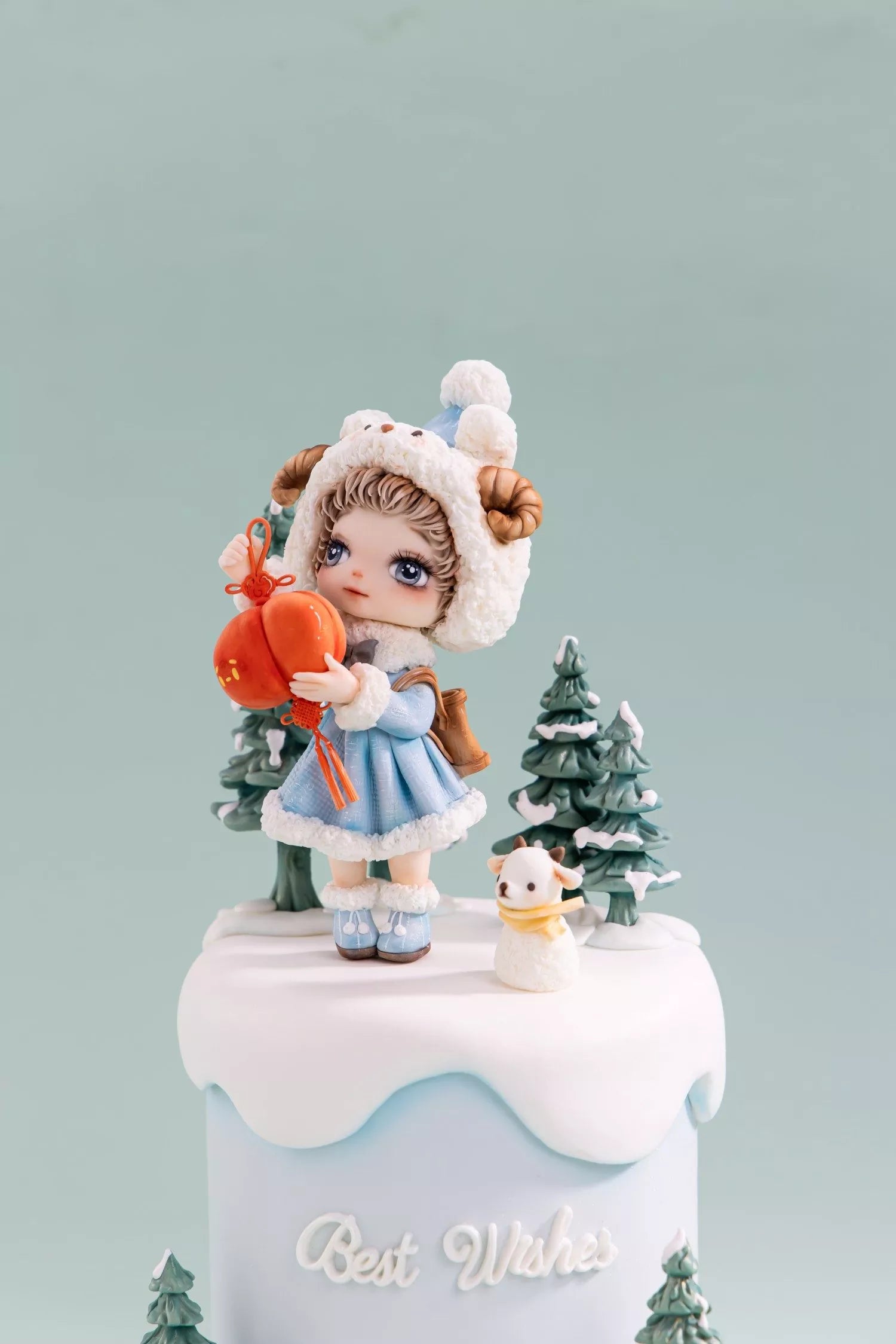 Winter Wish Girl Fondant Figurine Cake Masterclass
