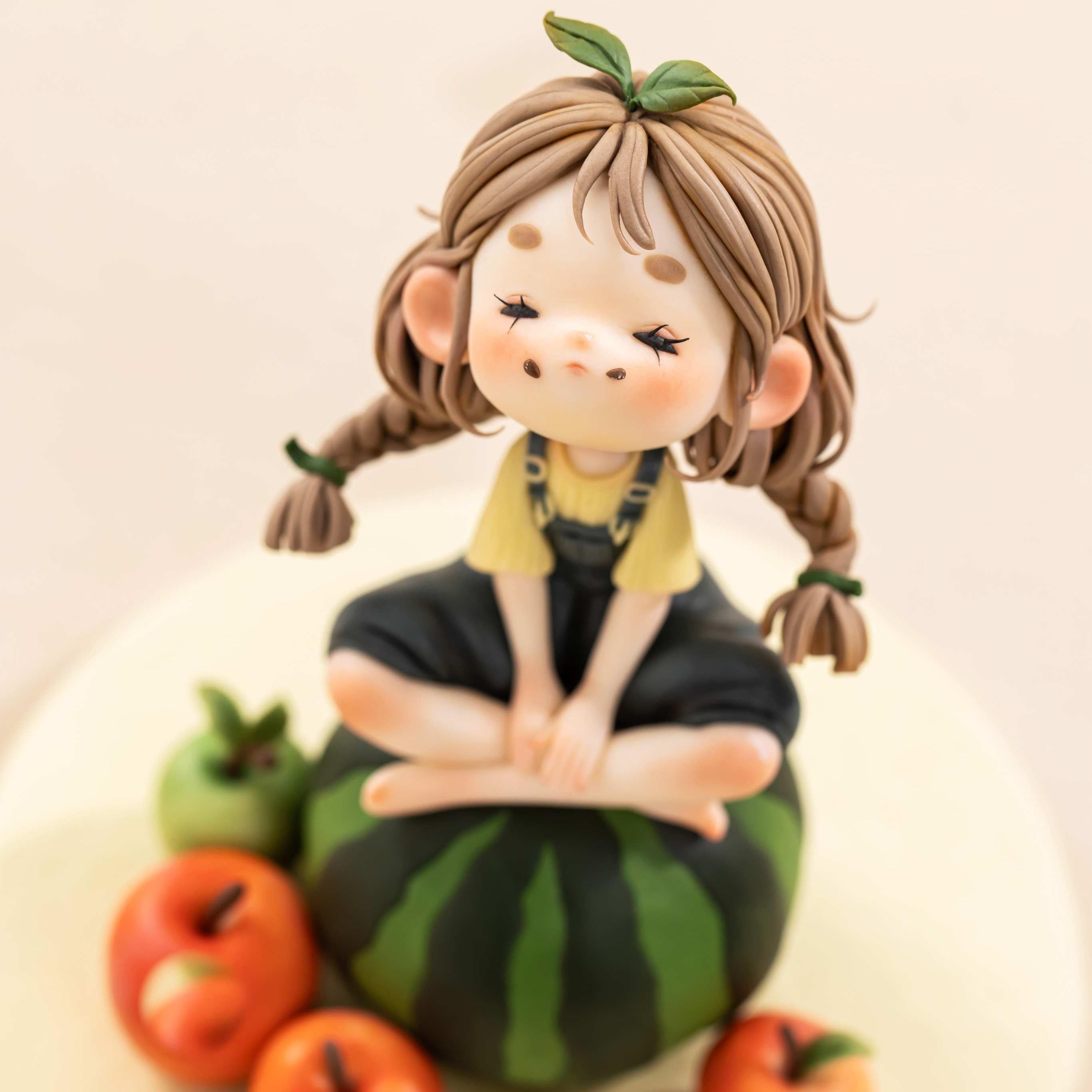 Fondant Watermelon Girl Figurine Masterclass