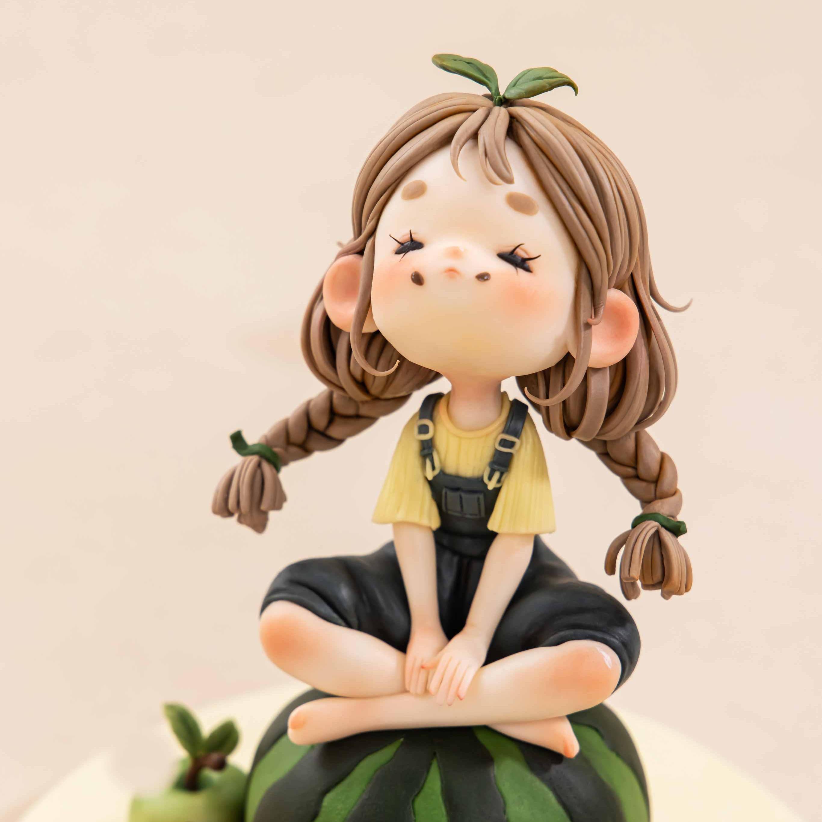 Fondant Watermelon Girl Figurine Masterclass