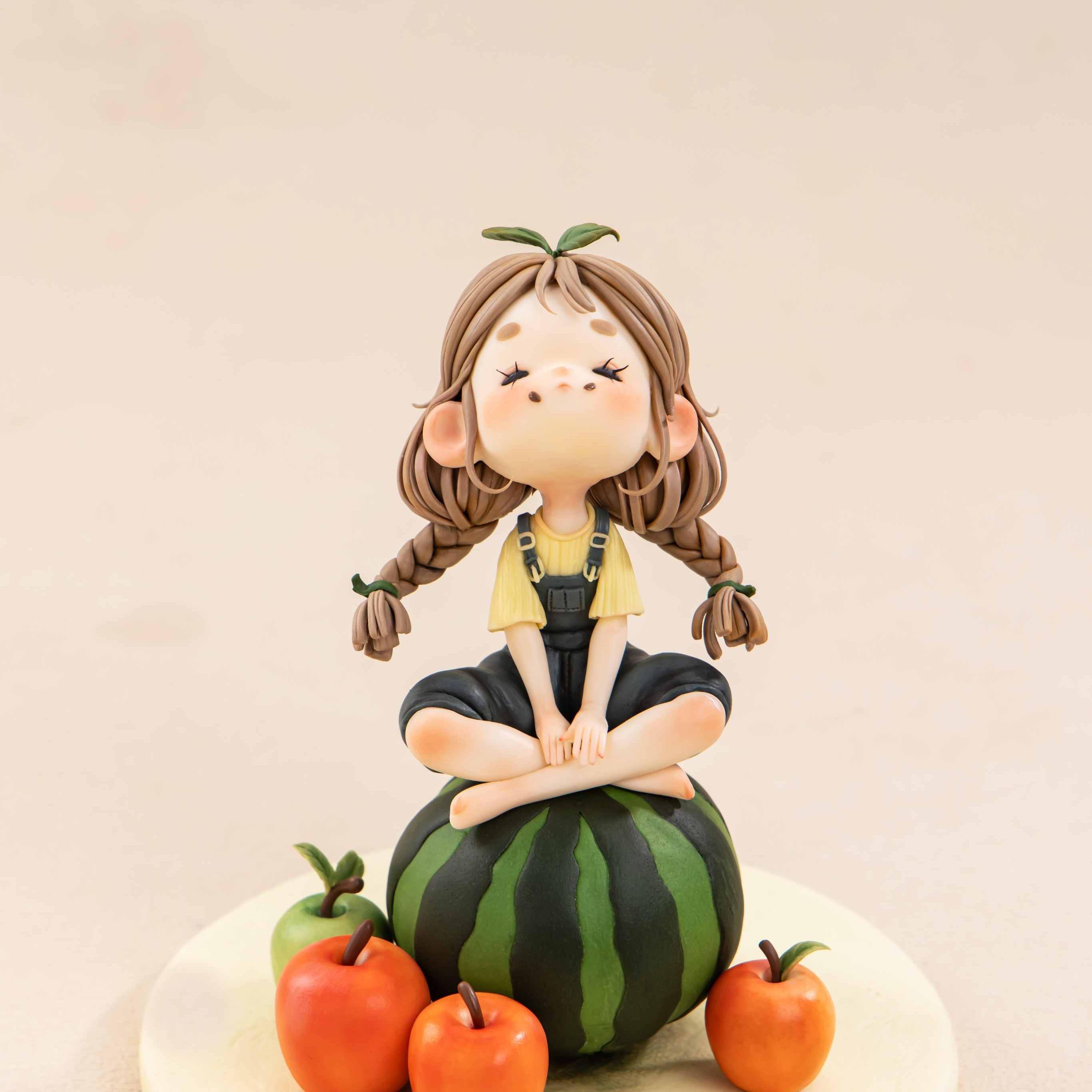 Fondant Watermelon Girl Figurine Masterclass