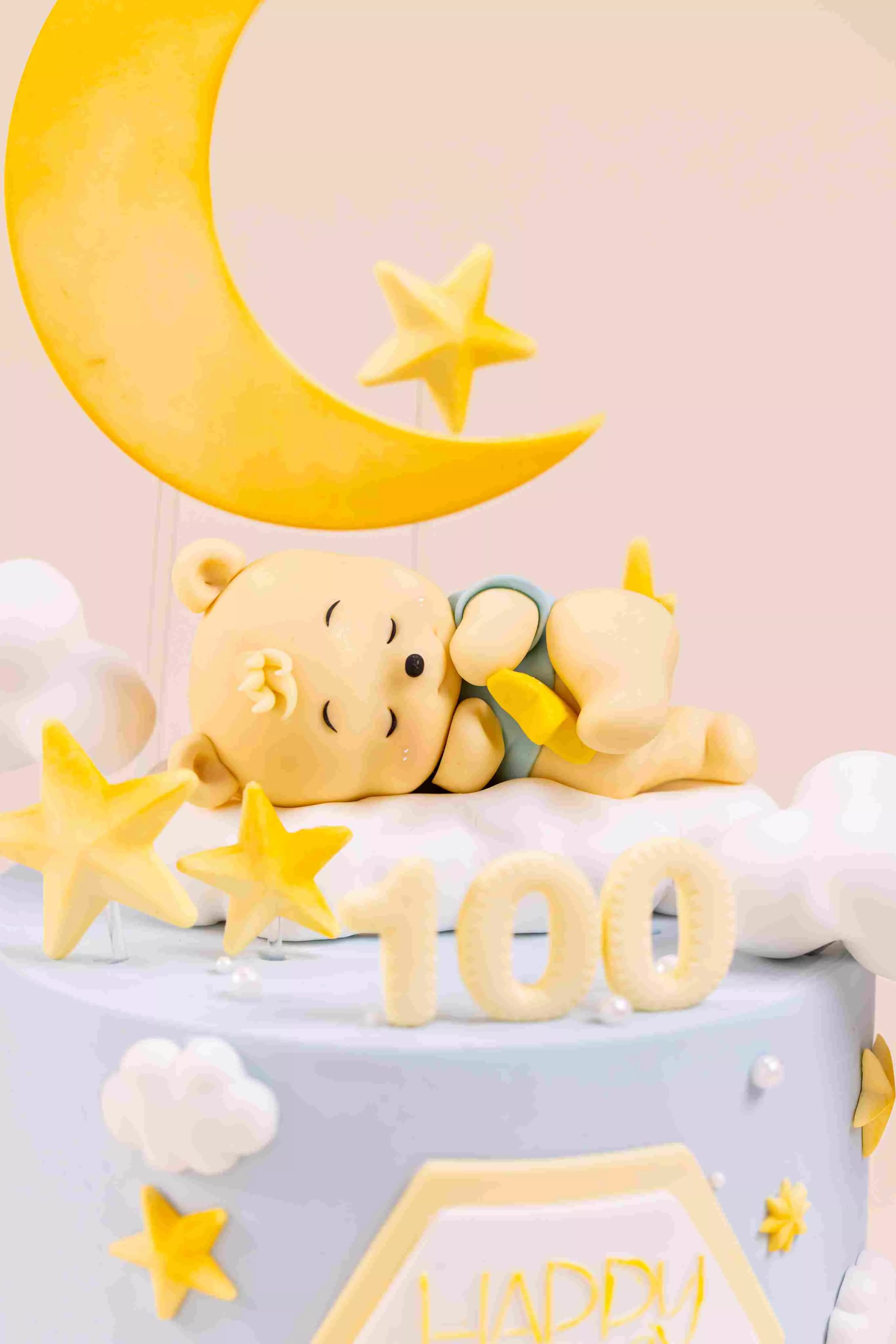 Moonlit Slumber Bear Cake – Fondant Character Cake Masterclass