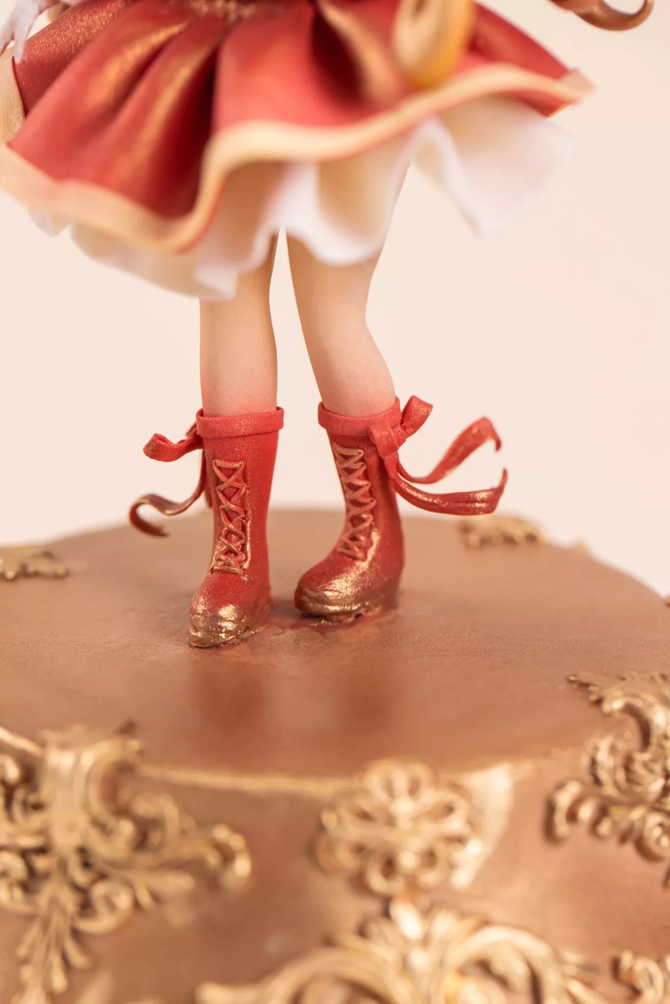 The Red & Gold Parade Girl Fondant Figurine Cake Masterclass