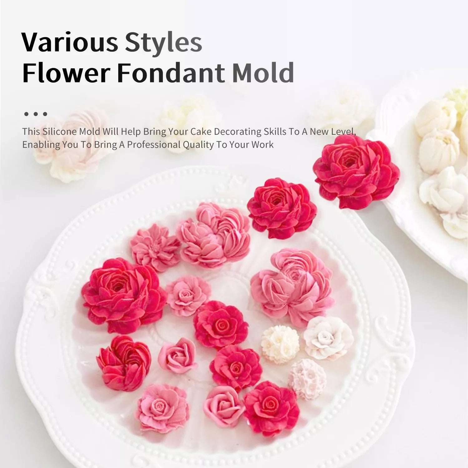 Flower Piping SIlicone Molds Set