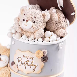 Floating Q-Version Bear Cake Decoration Masterclass