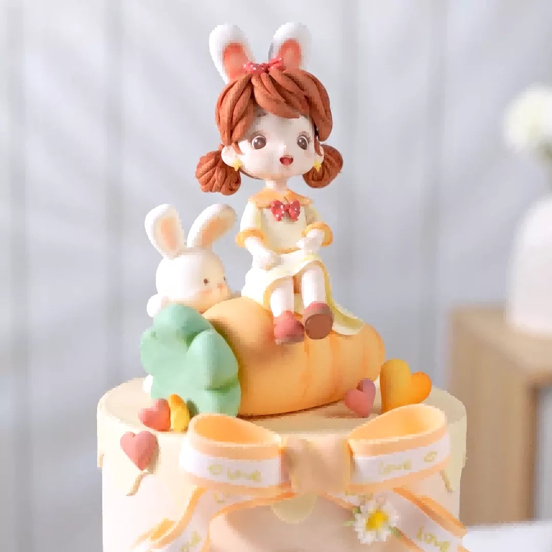 Sweetheart Bunny Girl Fondant Figurine & Cake Decoration Masterclass