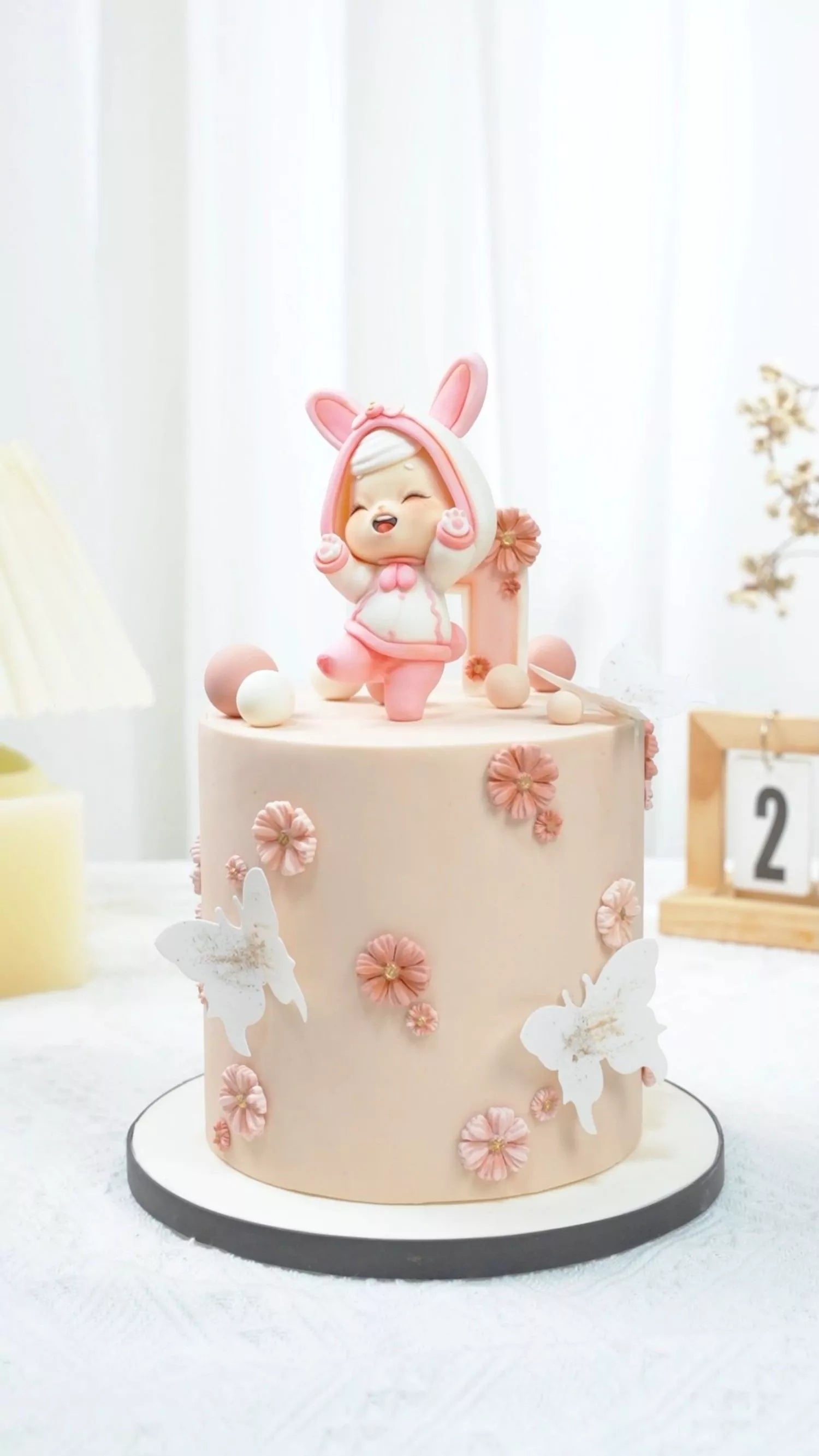 Pink Bunny Baby Fondant Cake Masterclass