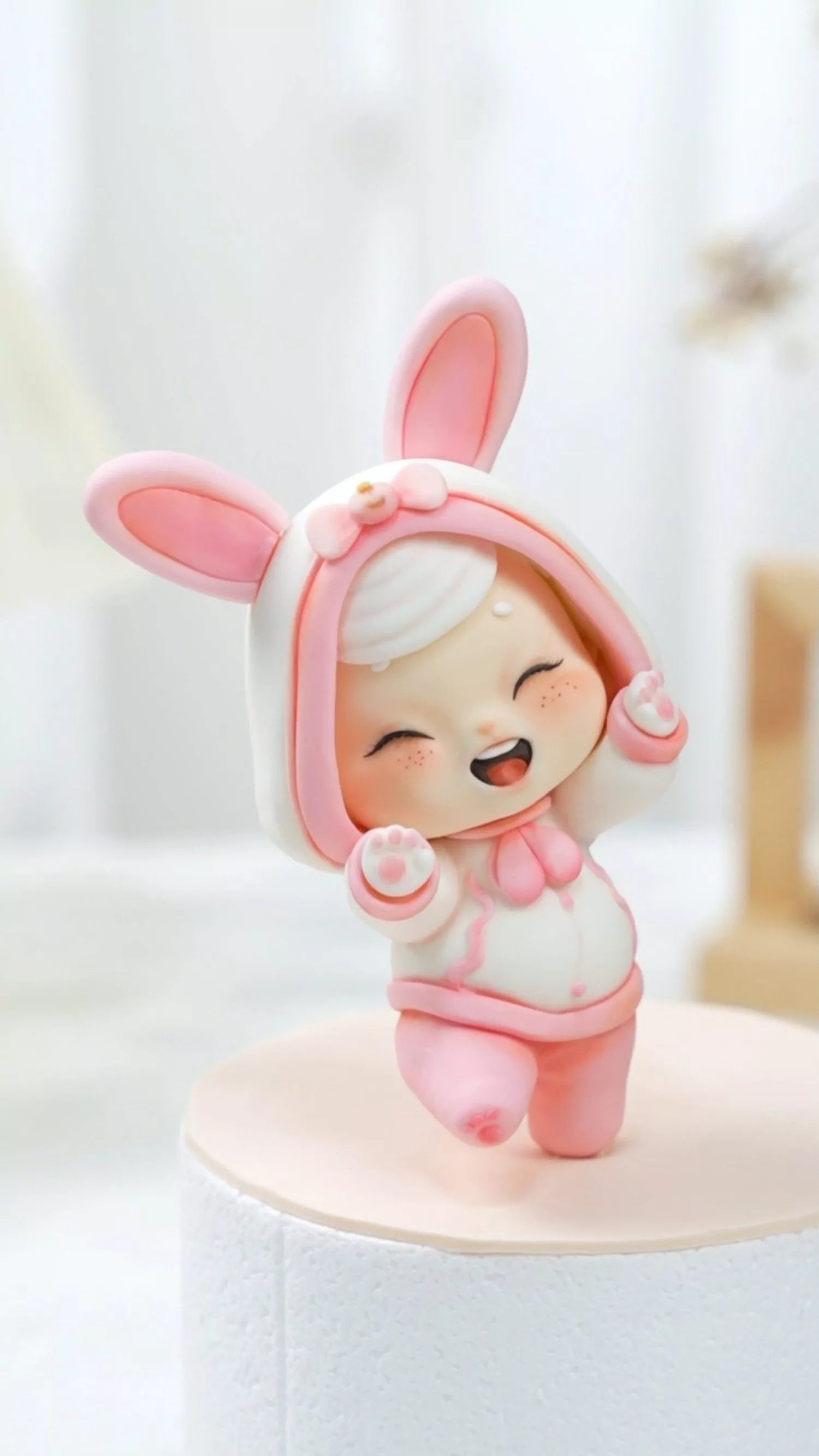 Pink Bunny Baby Fondant Cake Masterclass