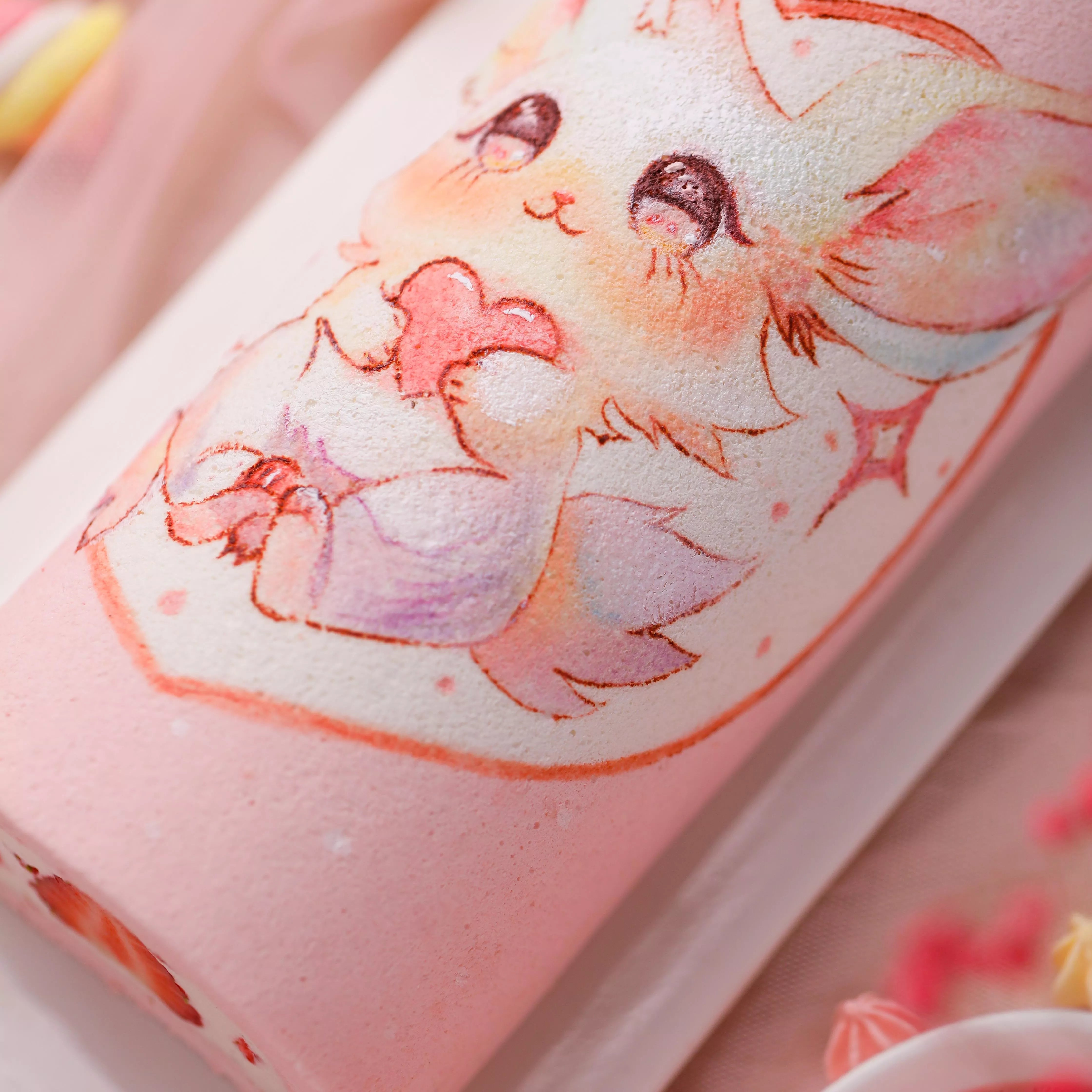 Hand-Painted Fox Swiss Roll Cake Masterclass