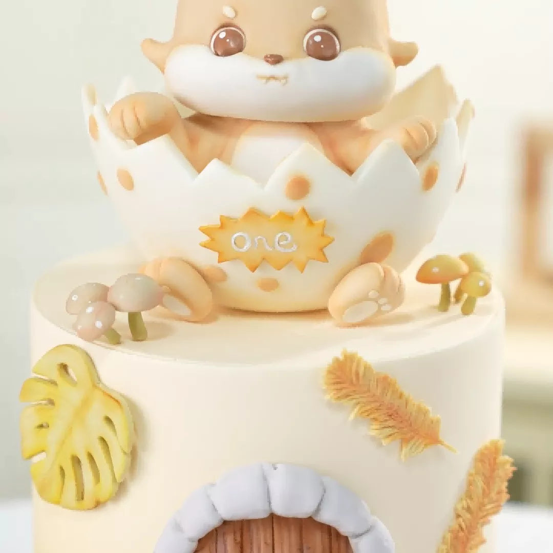 Eggshell Dragon Fondant Cake Masterclass