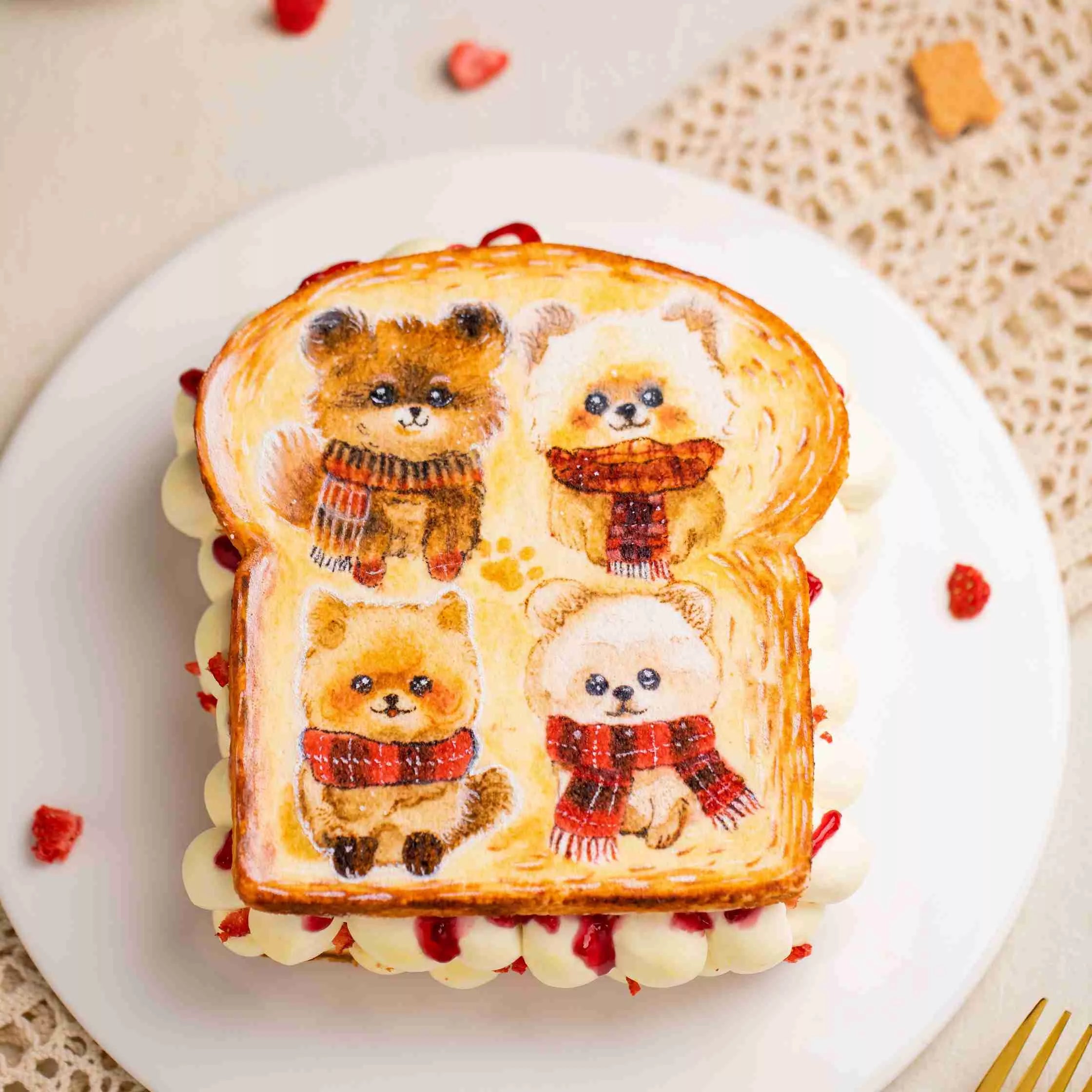 Hand-Painted Puppy Cake Roll Masterclass