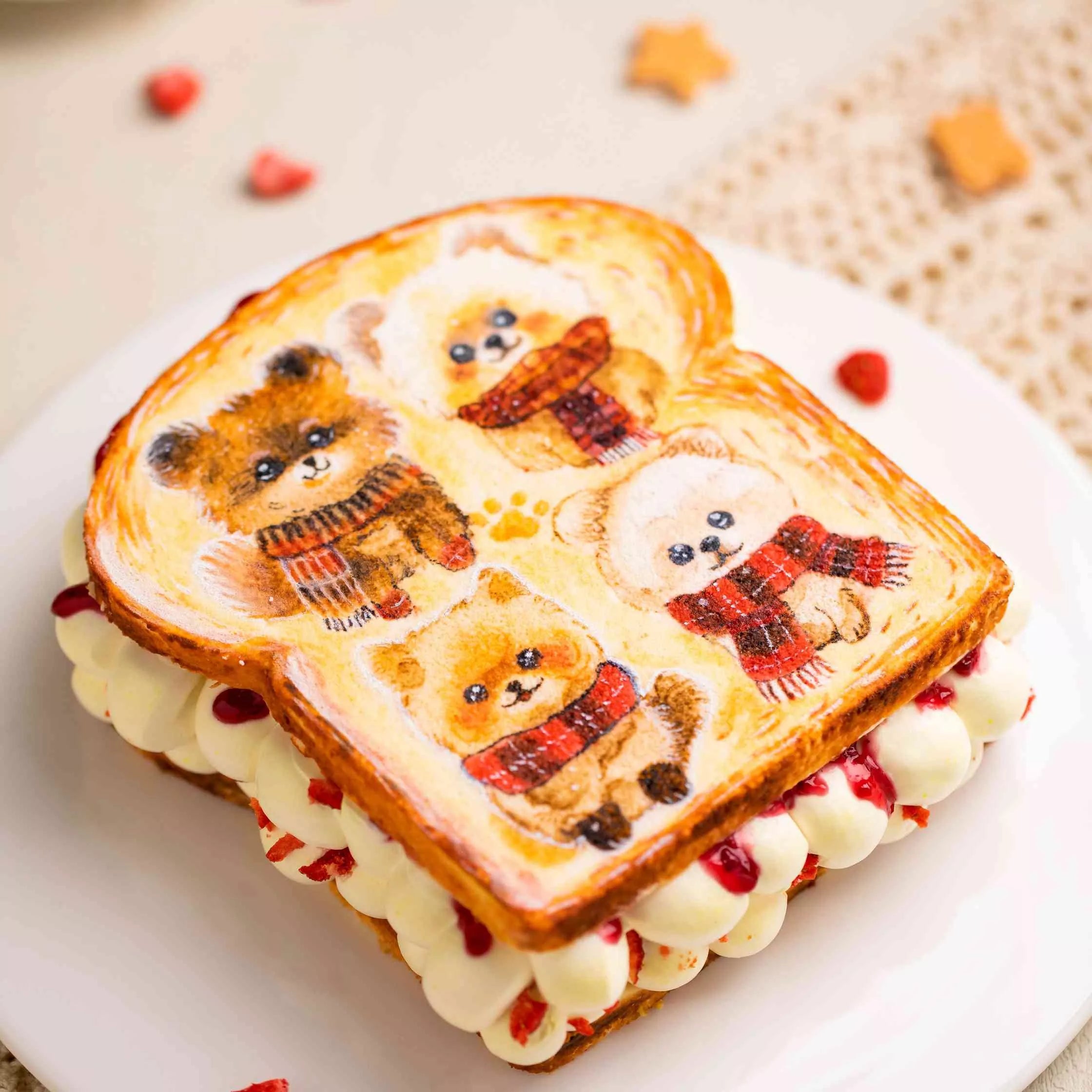 Hand-Painted Puppy Cake Roll Masterclass
