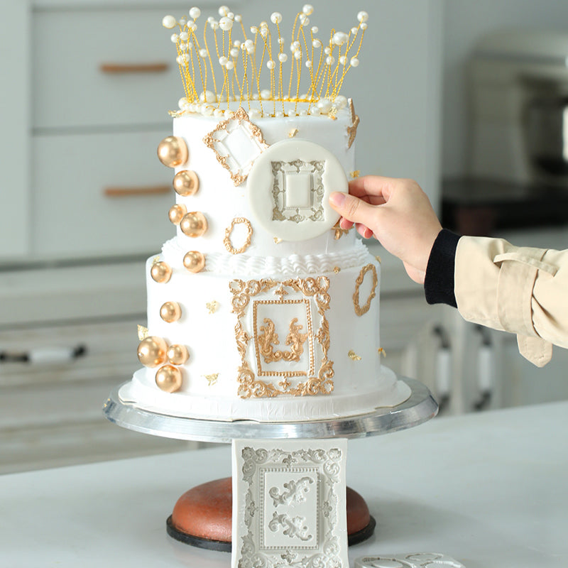 European Elements Decorated Silicone Mold - Qeleg®