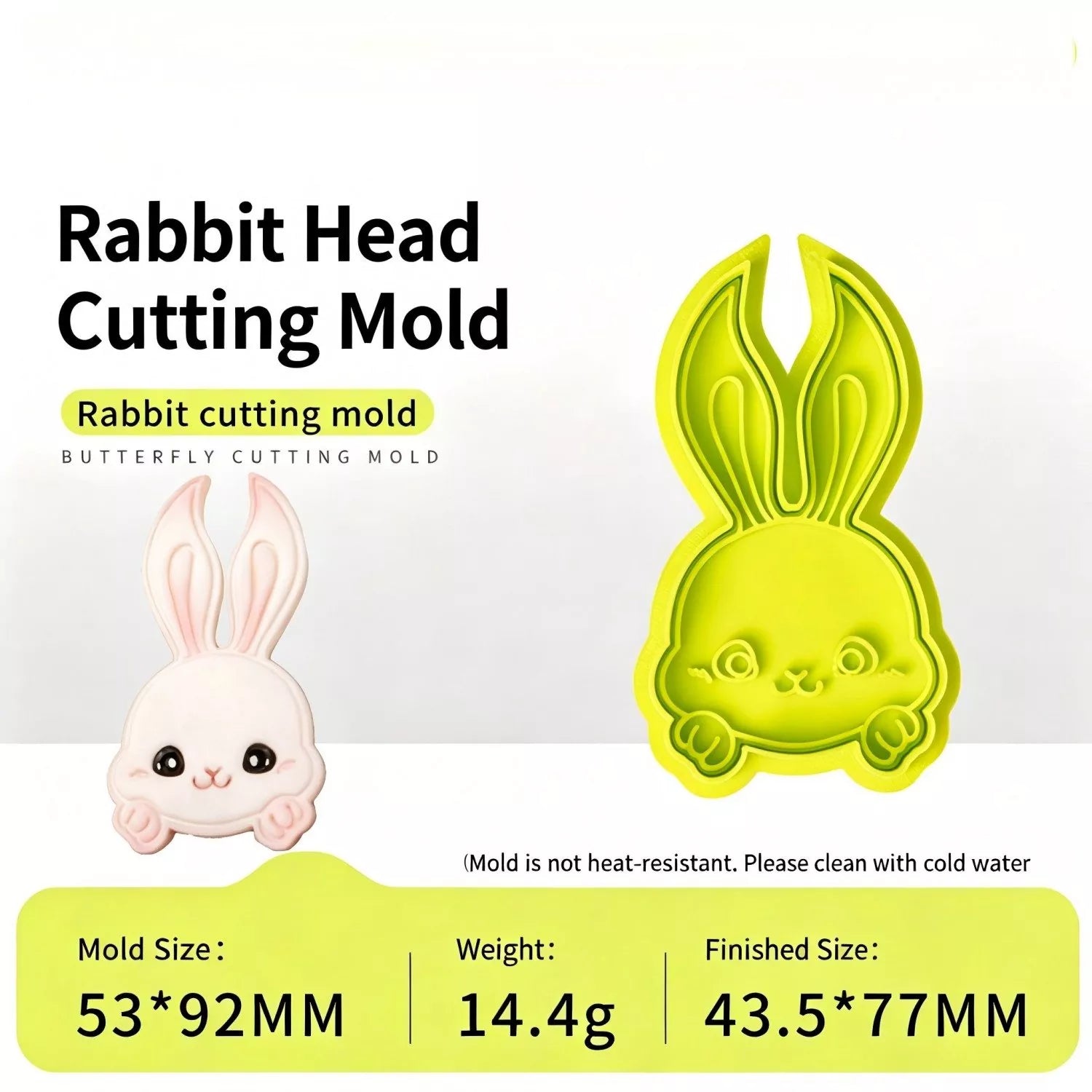 Cartoon Bunny Fondant Cutter & Embosser