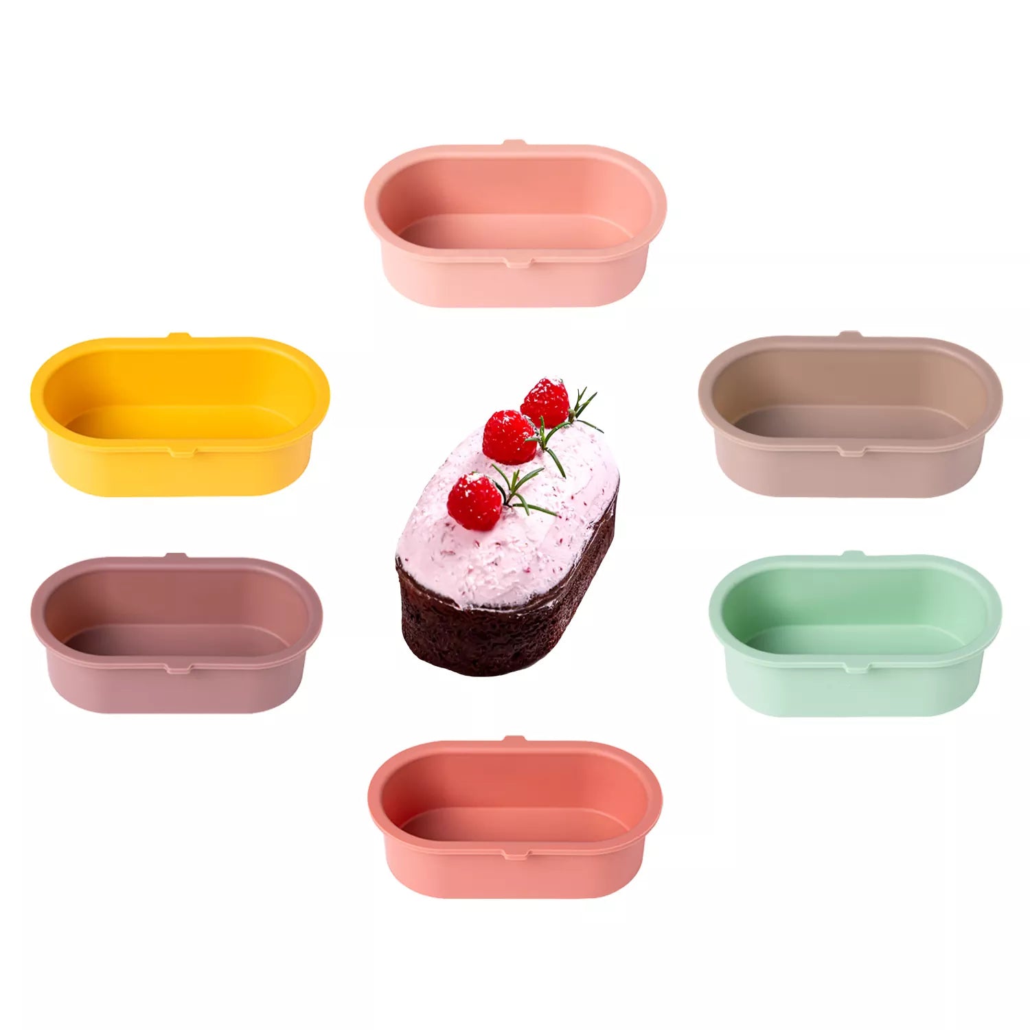 Colorful Macaron Split Cake Silicone Mold