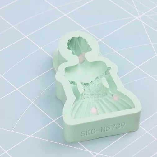 Wedding Lady Backdrop Silicone Mold – Perfect for Fondant, Clay & DIY Crafts