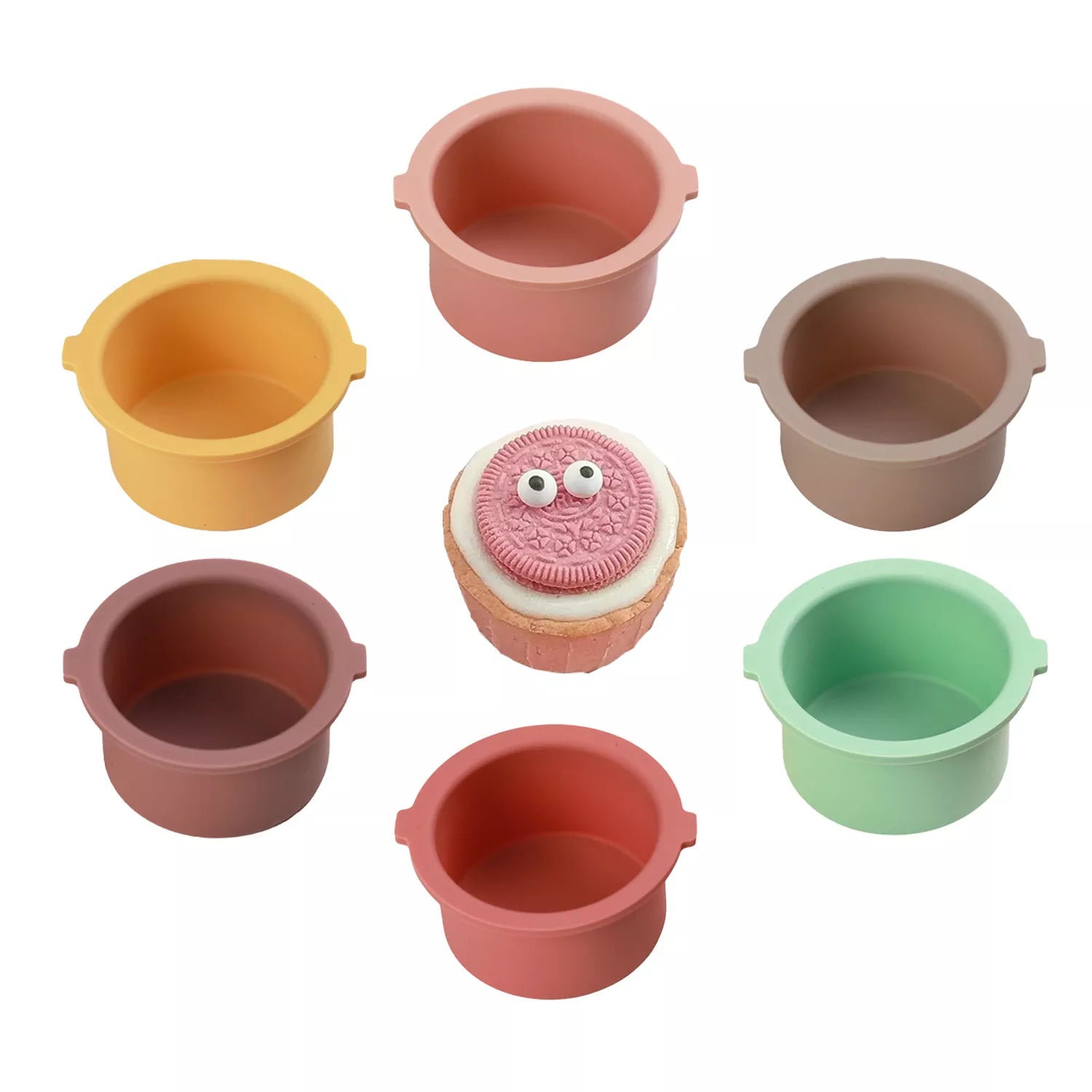 Colorful Macaron Split Cake Silicone Mold