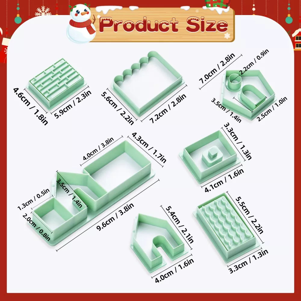 Christmas Gingerbread House Cutter & Embosser Mold