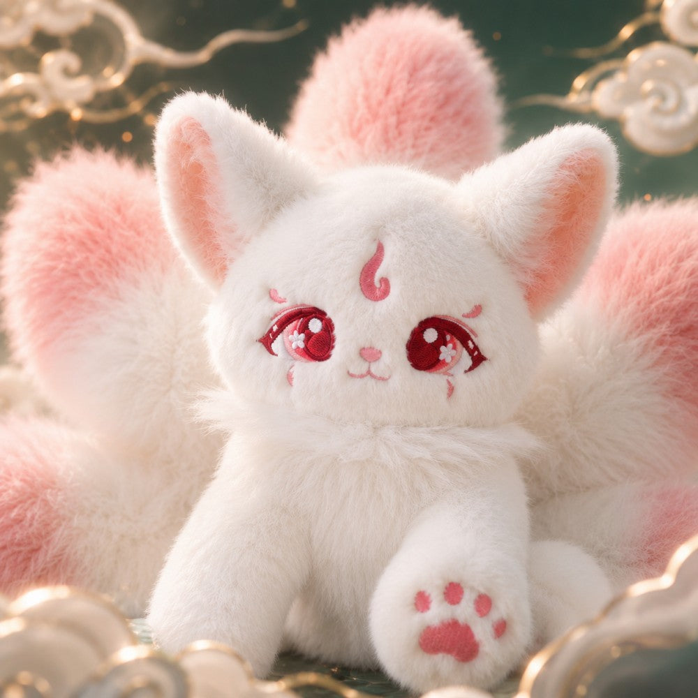 "Classic of Mountains and Seas" Spirit Fox Plush Doll - Mythical Chinese Style Soft Toy