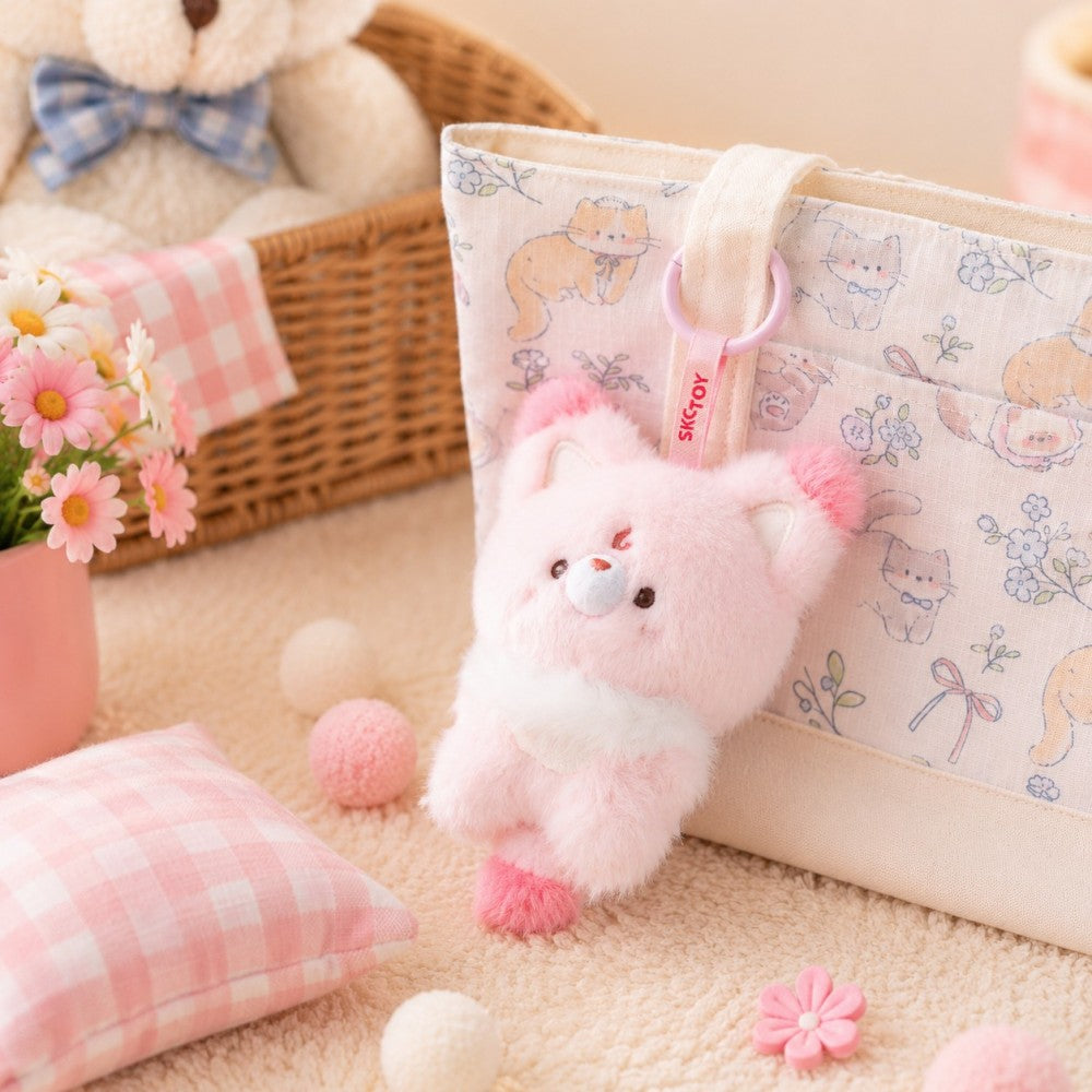 Adorable Mini Fox Plushie Pendant - Soft Backpack Accessory