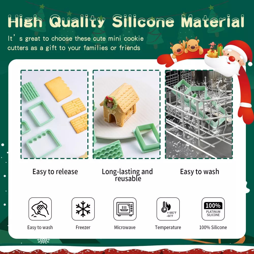Christmas Gingerbread House Cutter & Embosser Mold