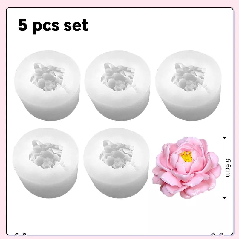 Peony Lotus Jasmine Flower Silicone Mold for Baking