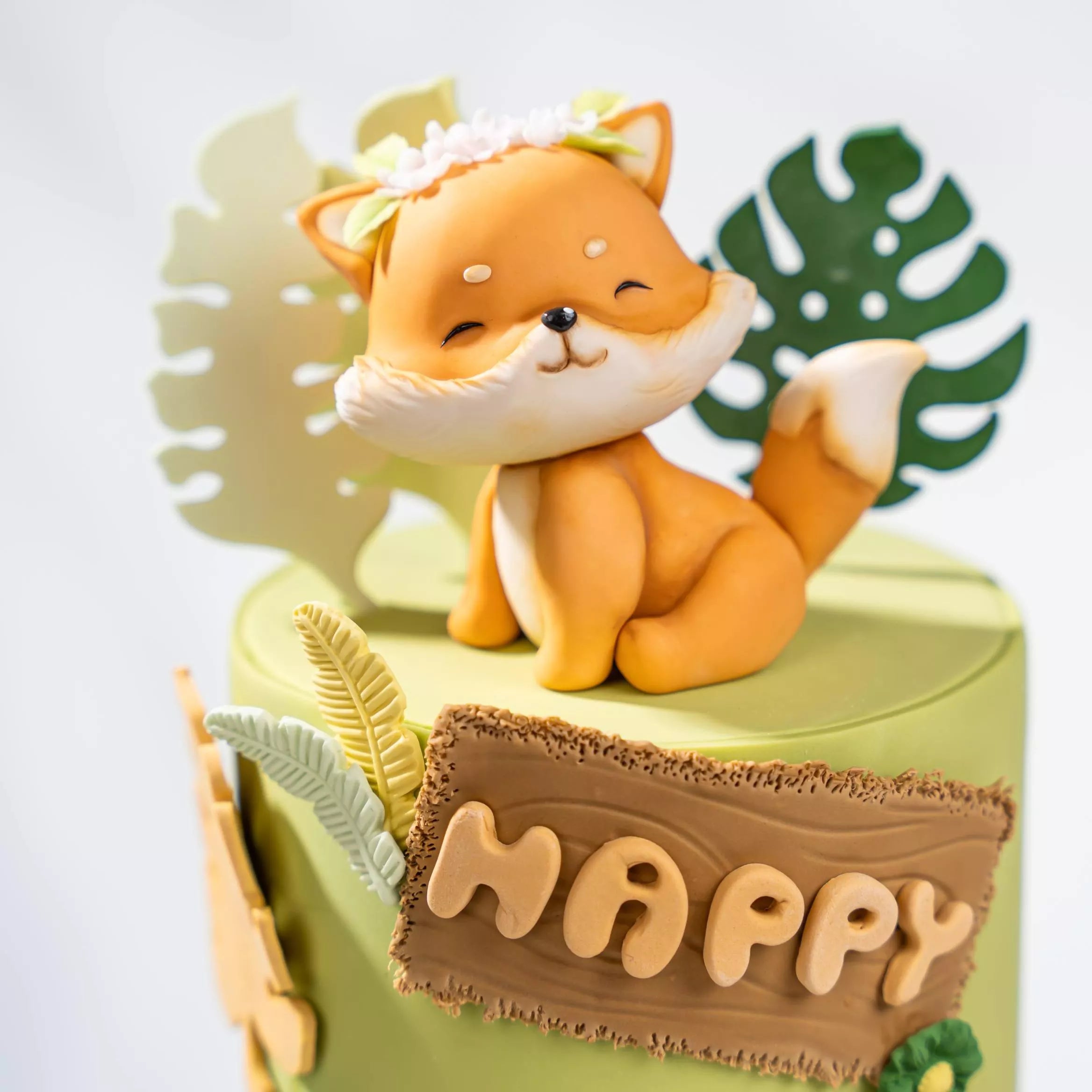 Forest Birthday Party Fondant Cake Decoration Masterclass
