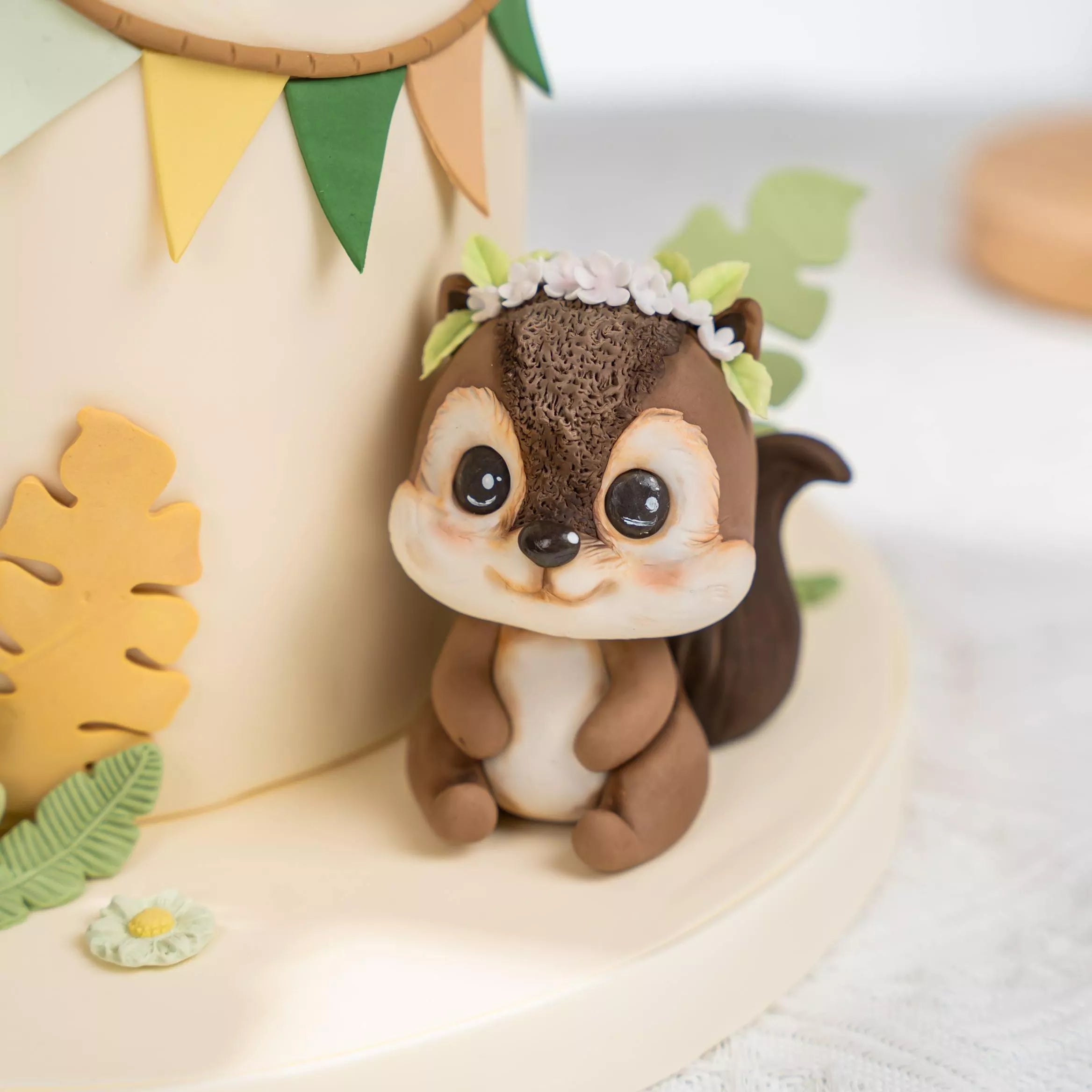 Forest Birthday Party Fondant Cake Decoration Masterclass