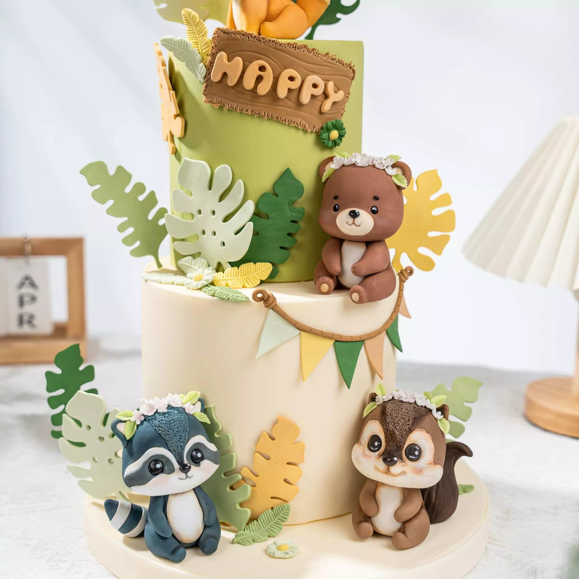Forest Birthday Party Fondant Cake Decoration Masterclass