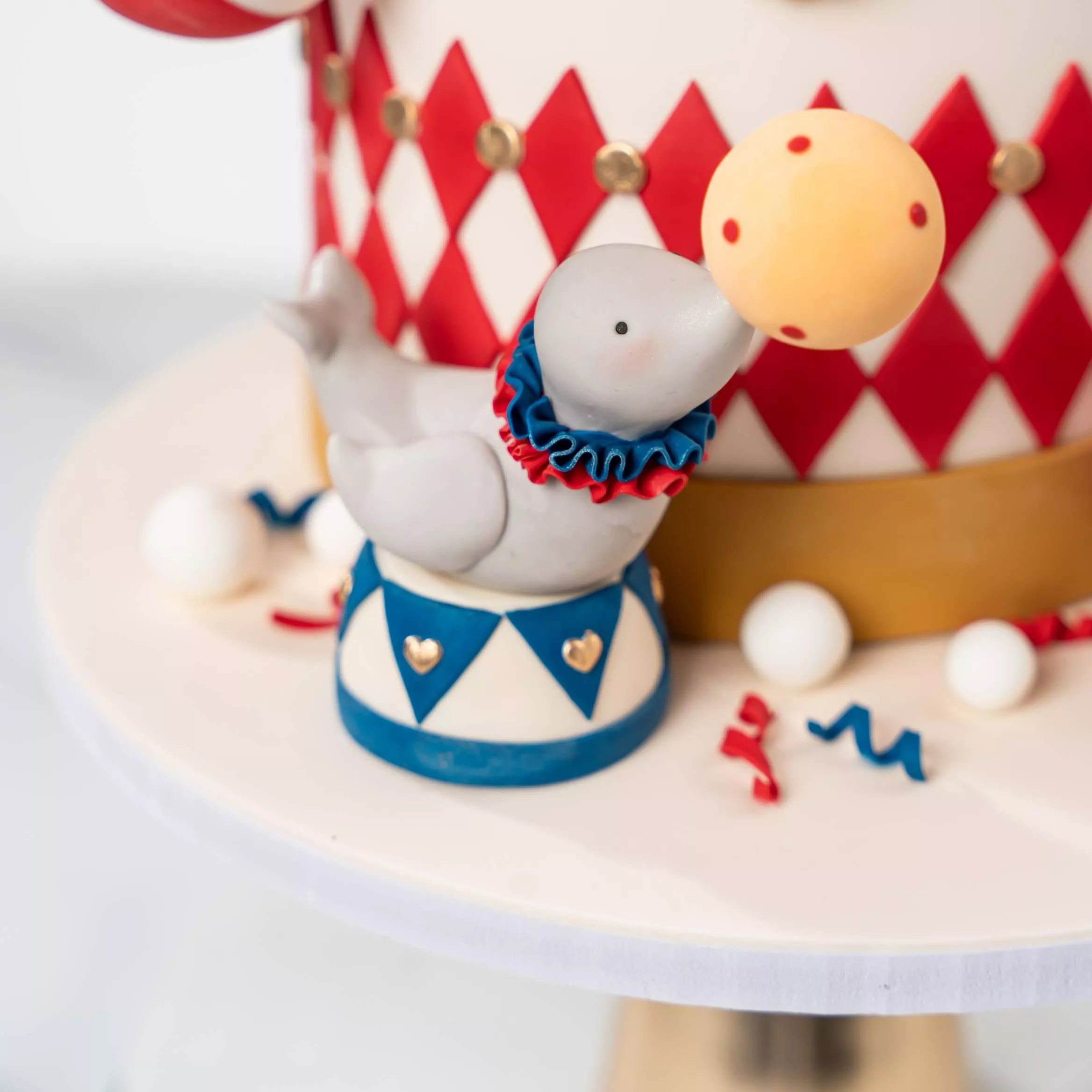 Dessert Crown Bear Fondant Figurine & Circus-Themed Cake Decoration Masterclass