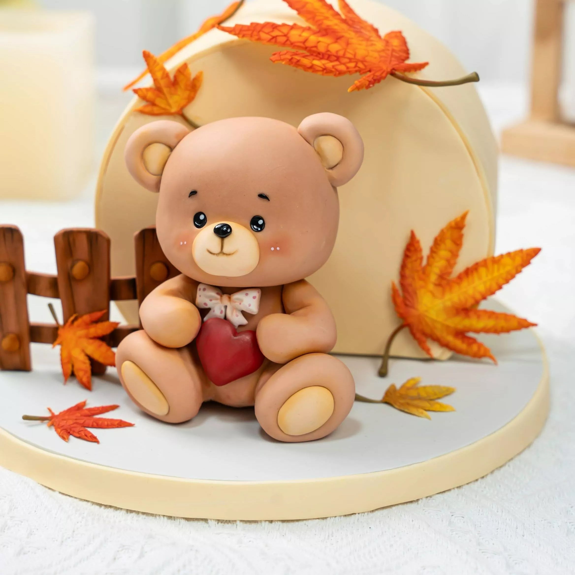Autumn Teddy Bear Fondant Cake Decoration Masterclass