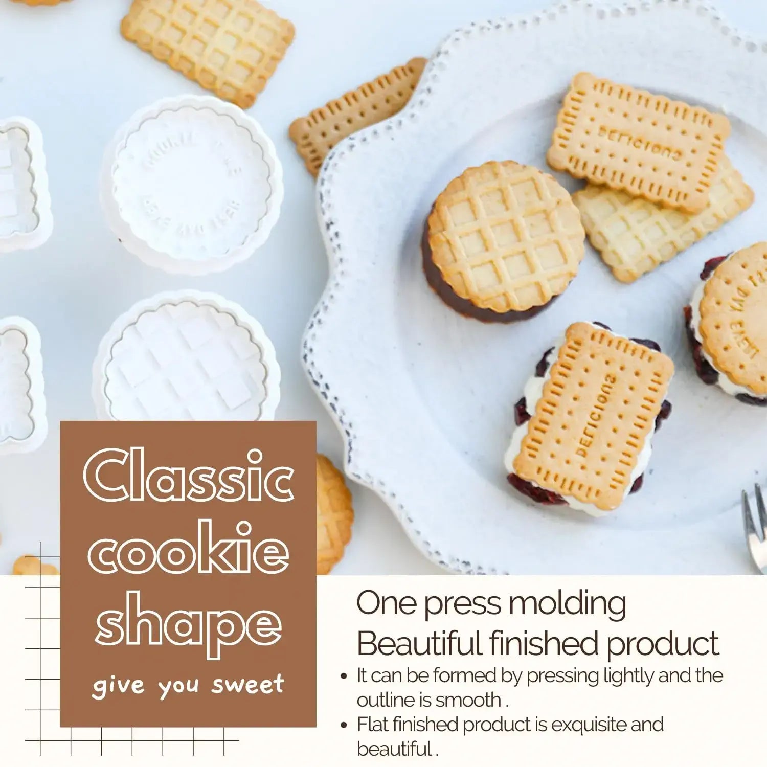 Cookie Cutter with Plunger Stamp