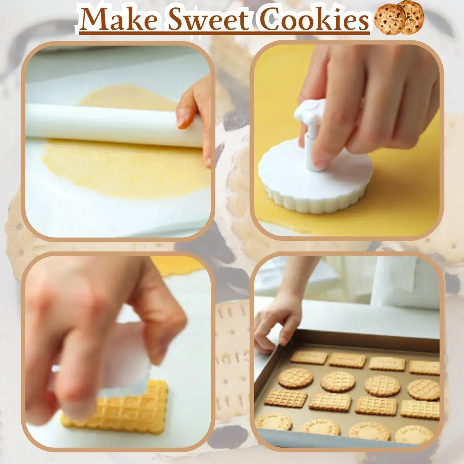 Cookie Cutter with Plunger Stamp