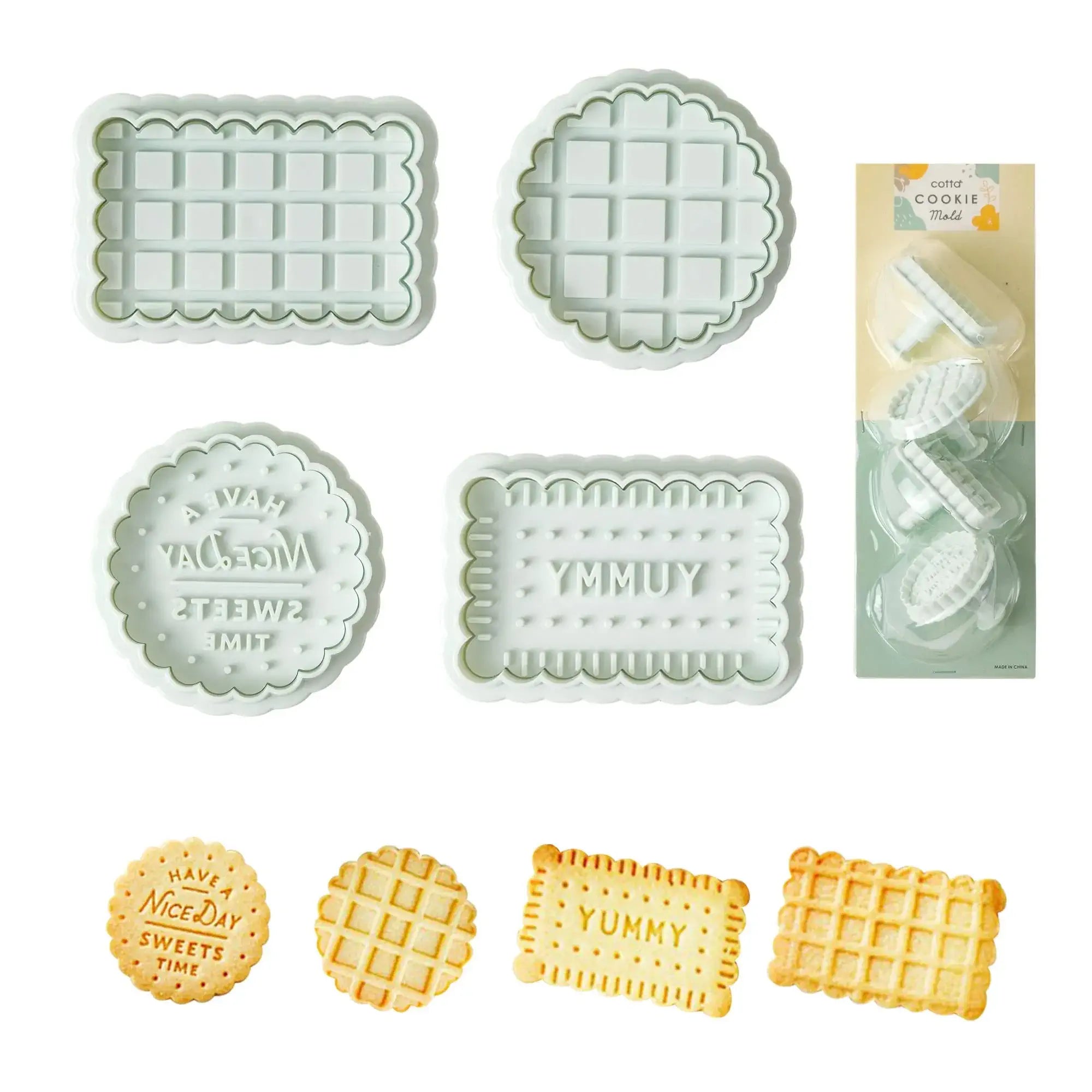 Cookie Cutter with Plunger Stamp