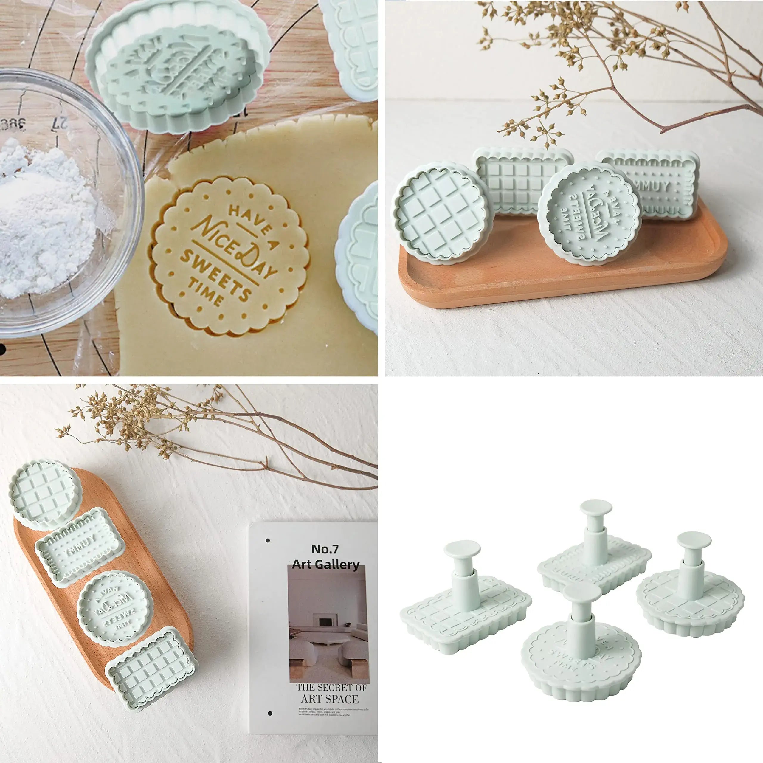 Cookie Cutter with Plunger Stamp