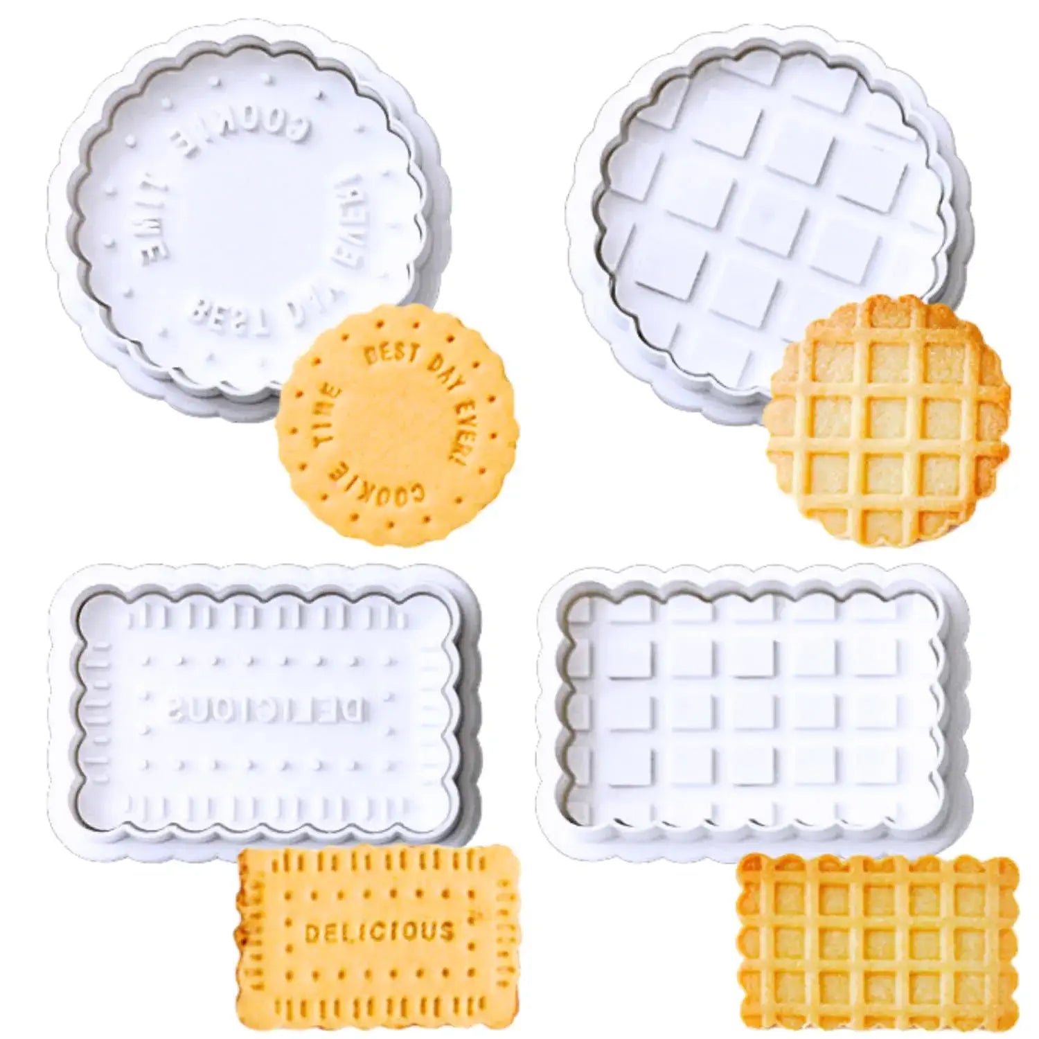 Cookie Cutter with Plunger Stamp