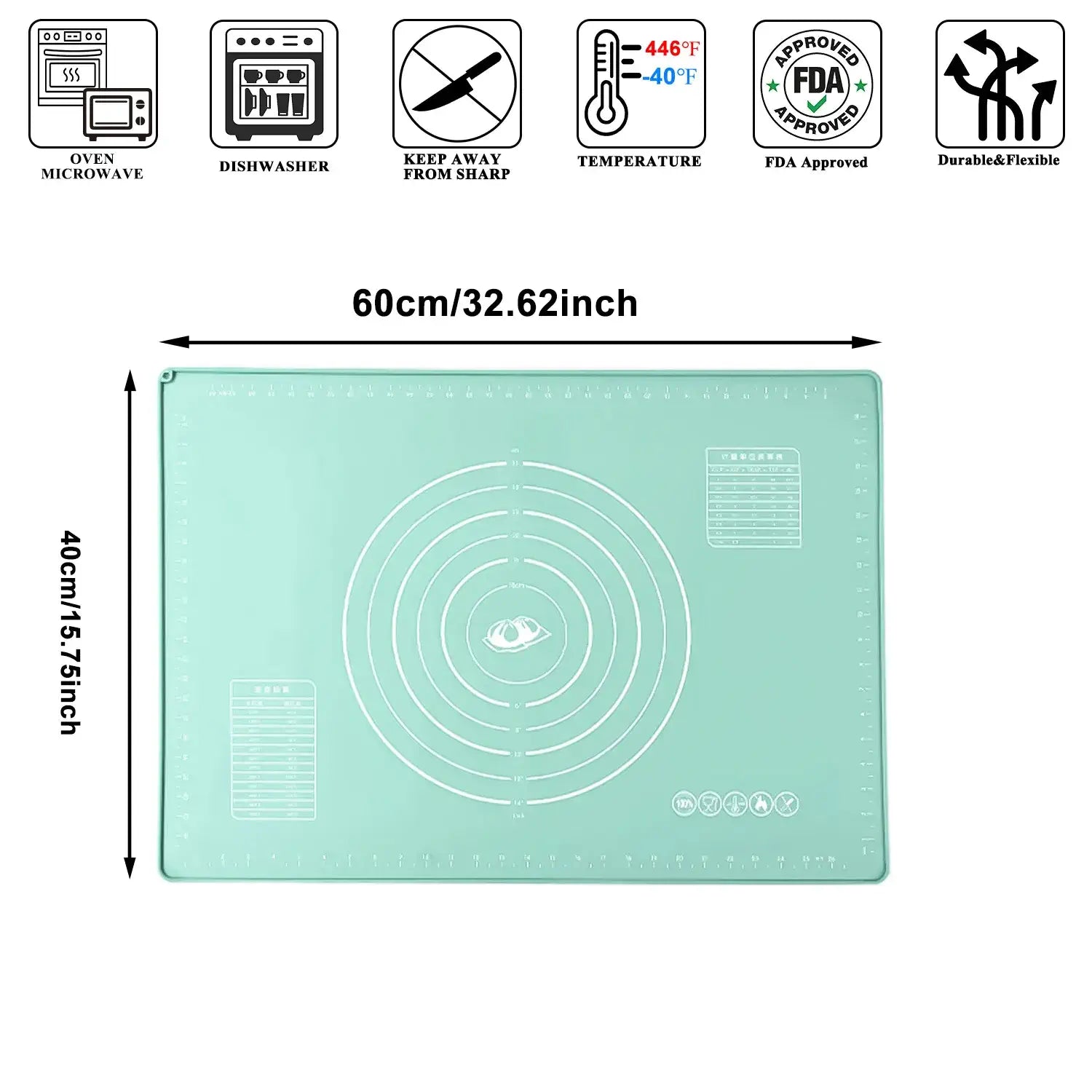 Antibacterial Silicone Dough Mat