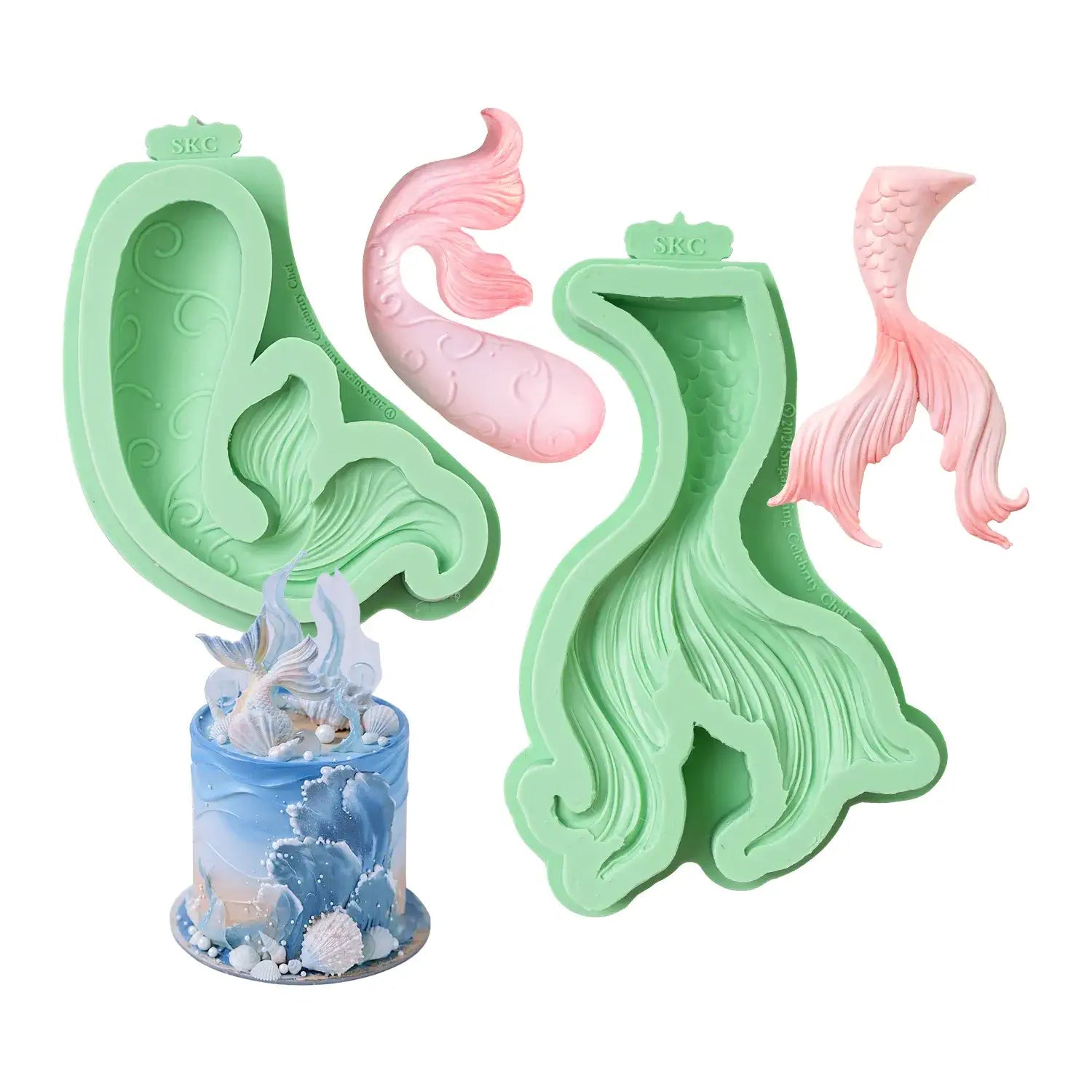 Mermaid tail fondant mold hotsell