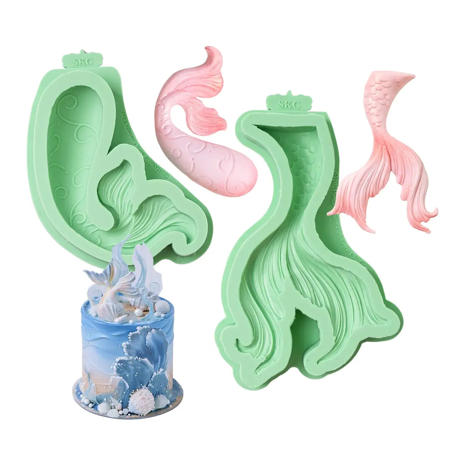 Mermaid tail silicone mold online