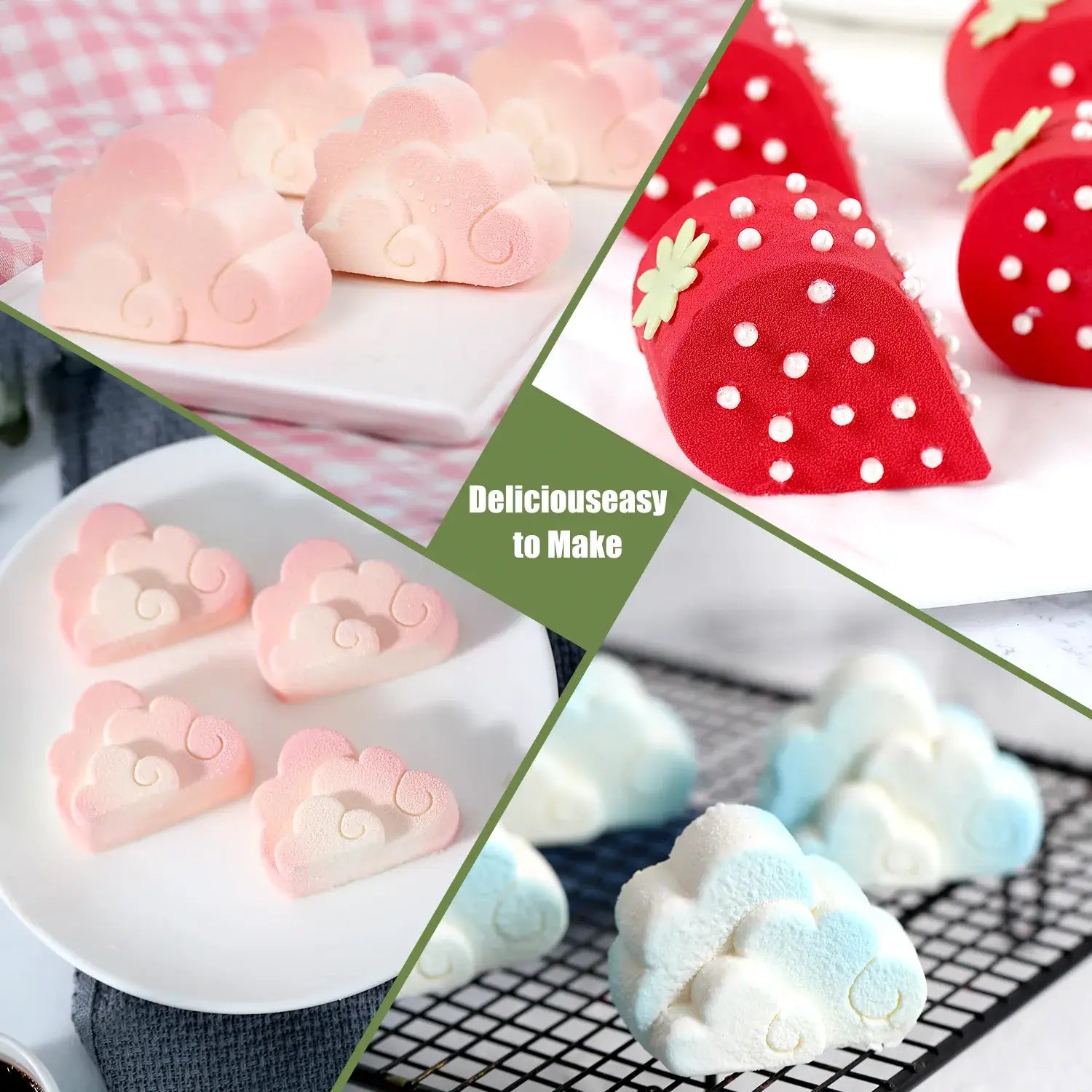 Cloud & Water Drop Mousse Mold