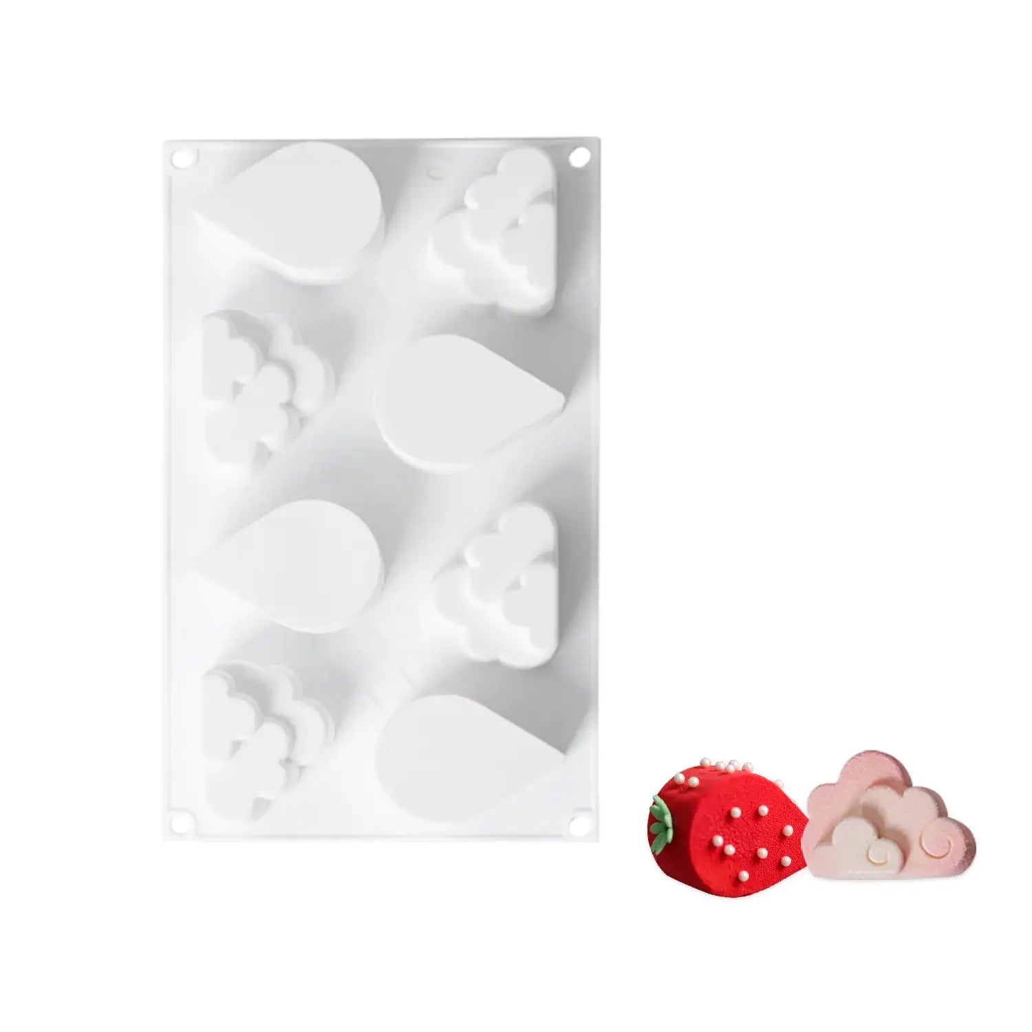 Cloud & Water Drop Mousse Mold