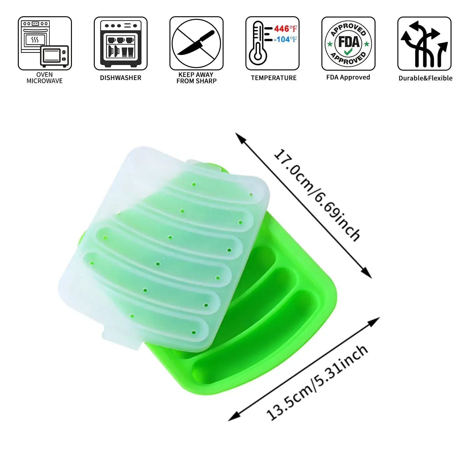 Rectangle Silicone Sausage Mold