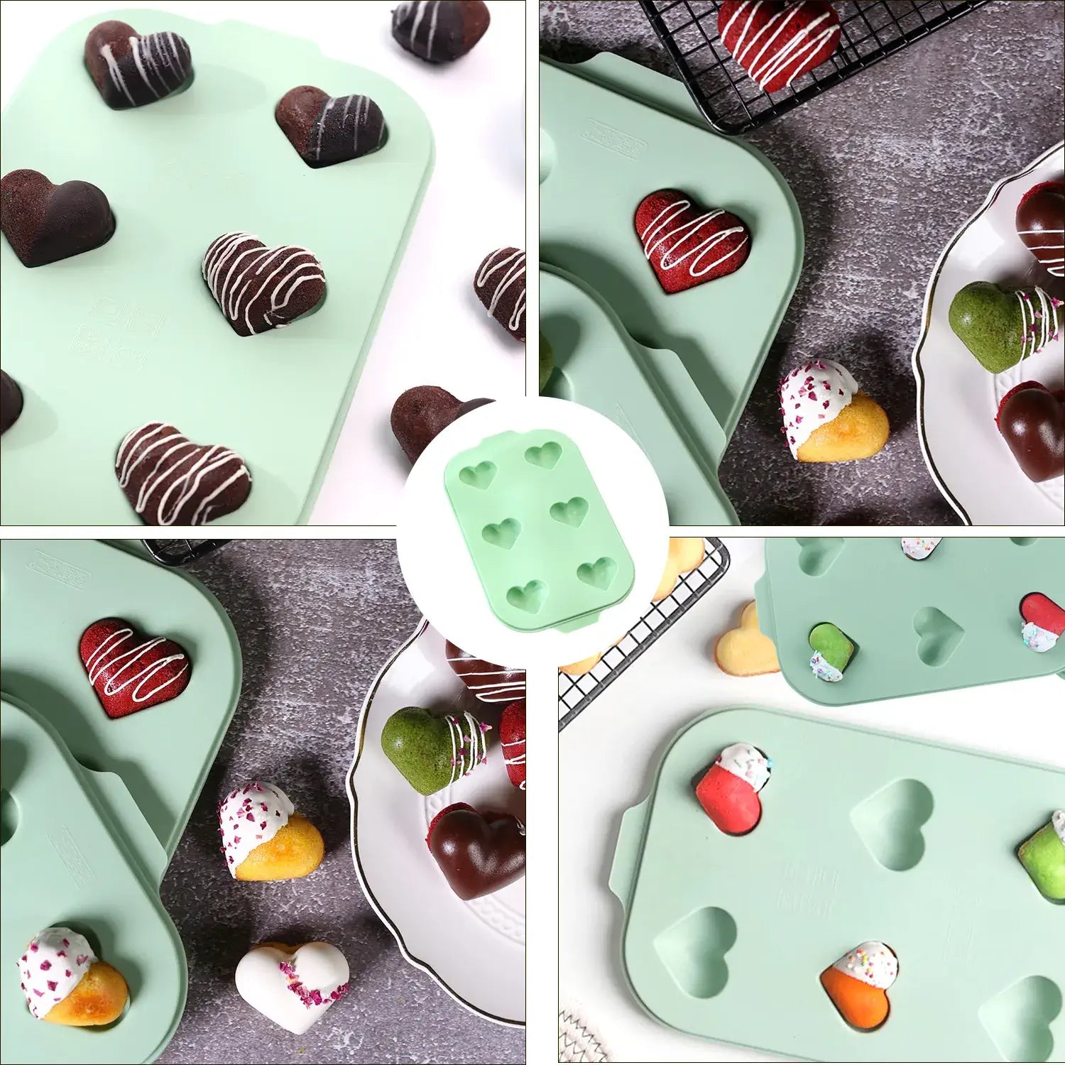 Heart Silicone Muffin Pan