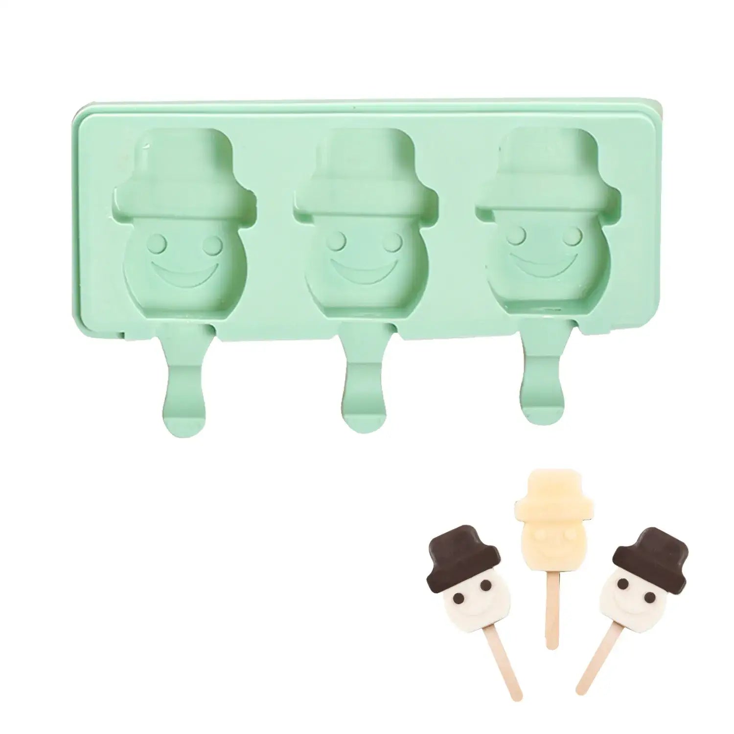 Triple Cartoon Ice Cream Mold