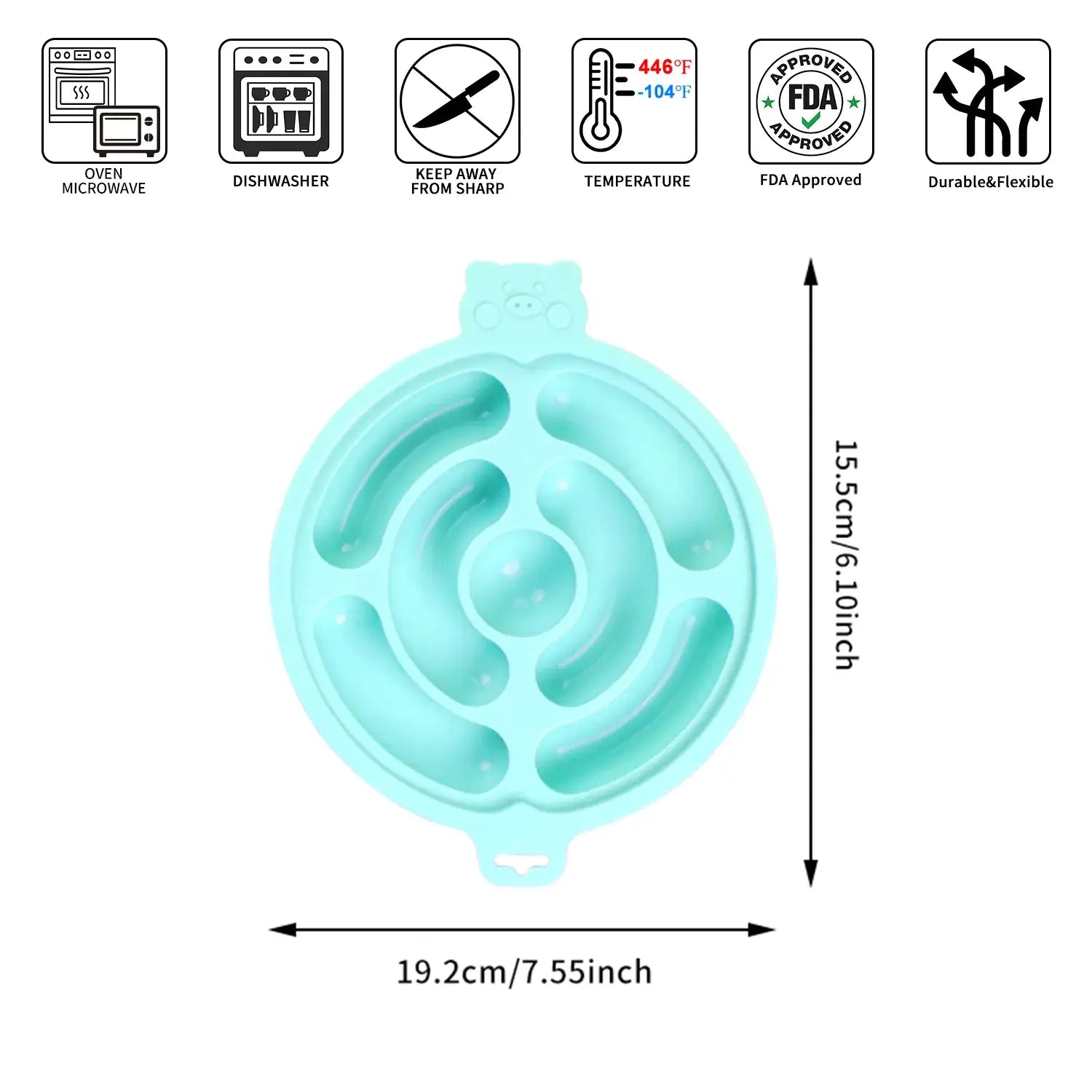 Round Silicone Sausage Mold