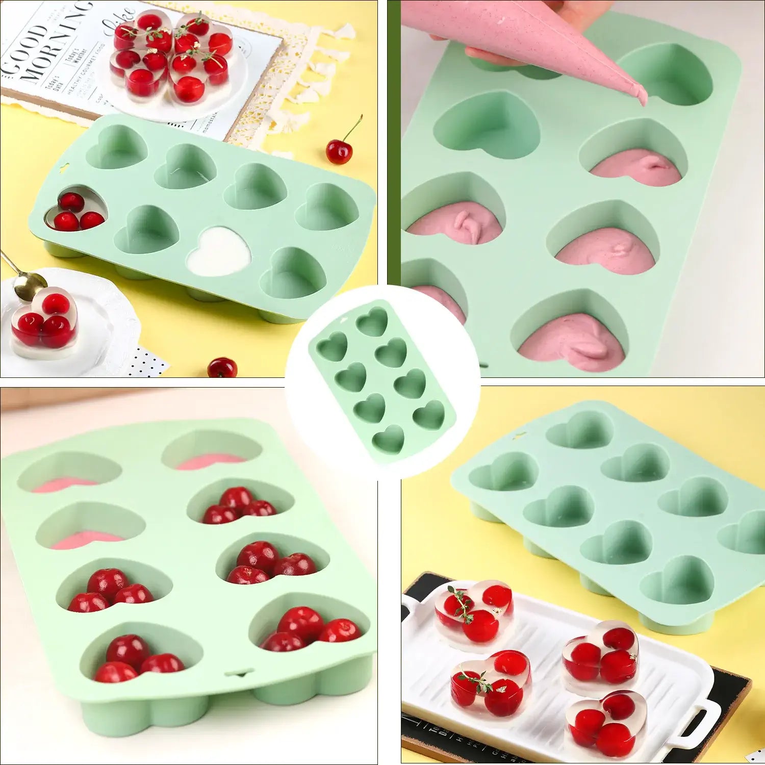 Heart Silicone Muffin Pan