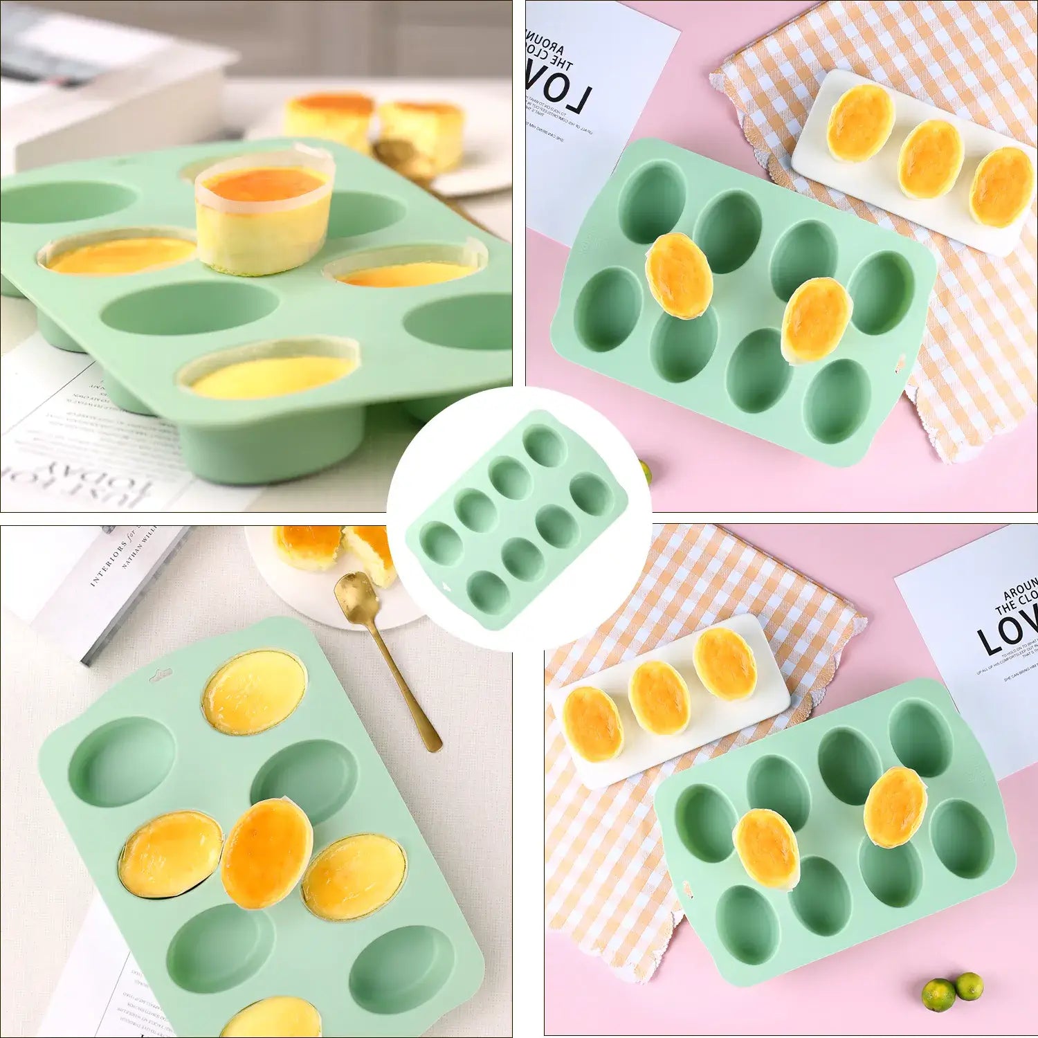 Oval Silicone Muffin Mold