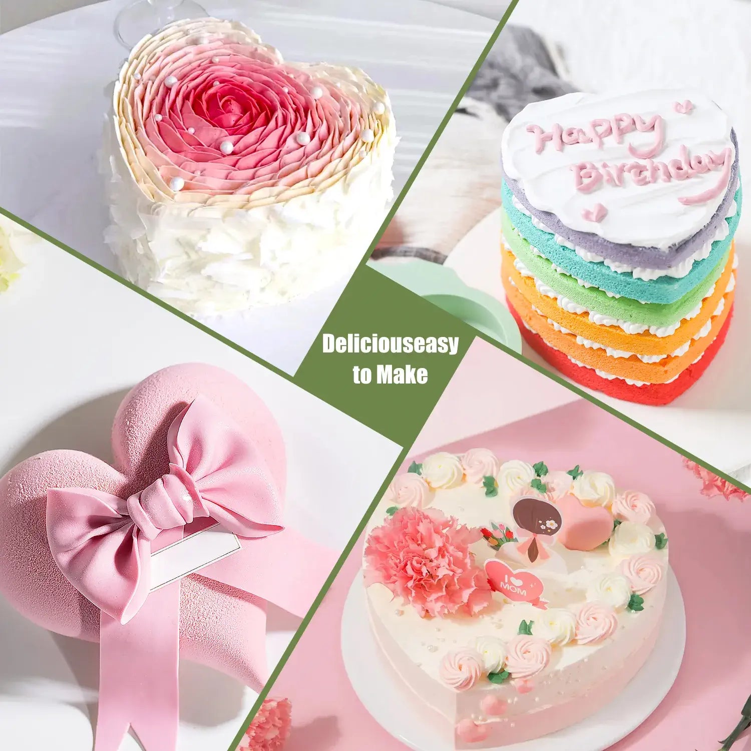 Silicone Heart Shaped Cake Pan